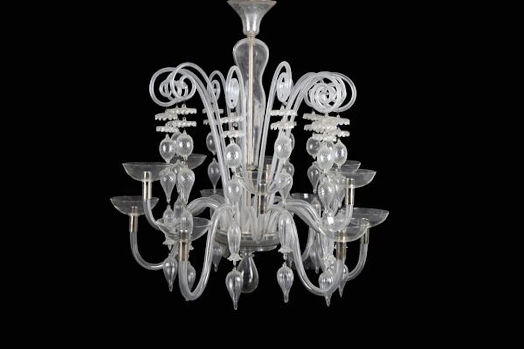 CARLO SCARPA : Glass chandelier for VENINI - Auction AUCTION 109: