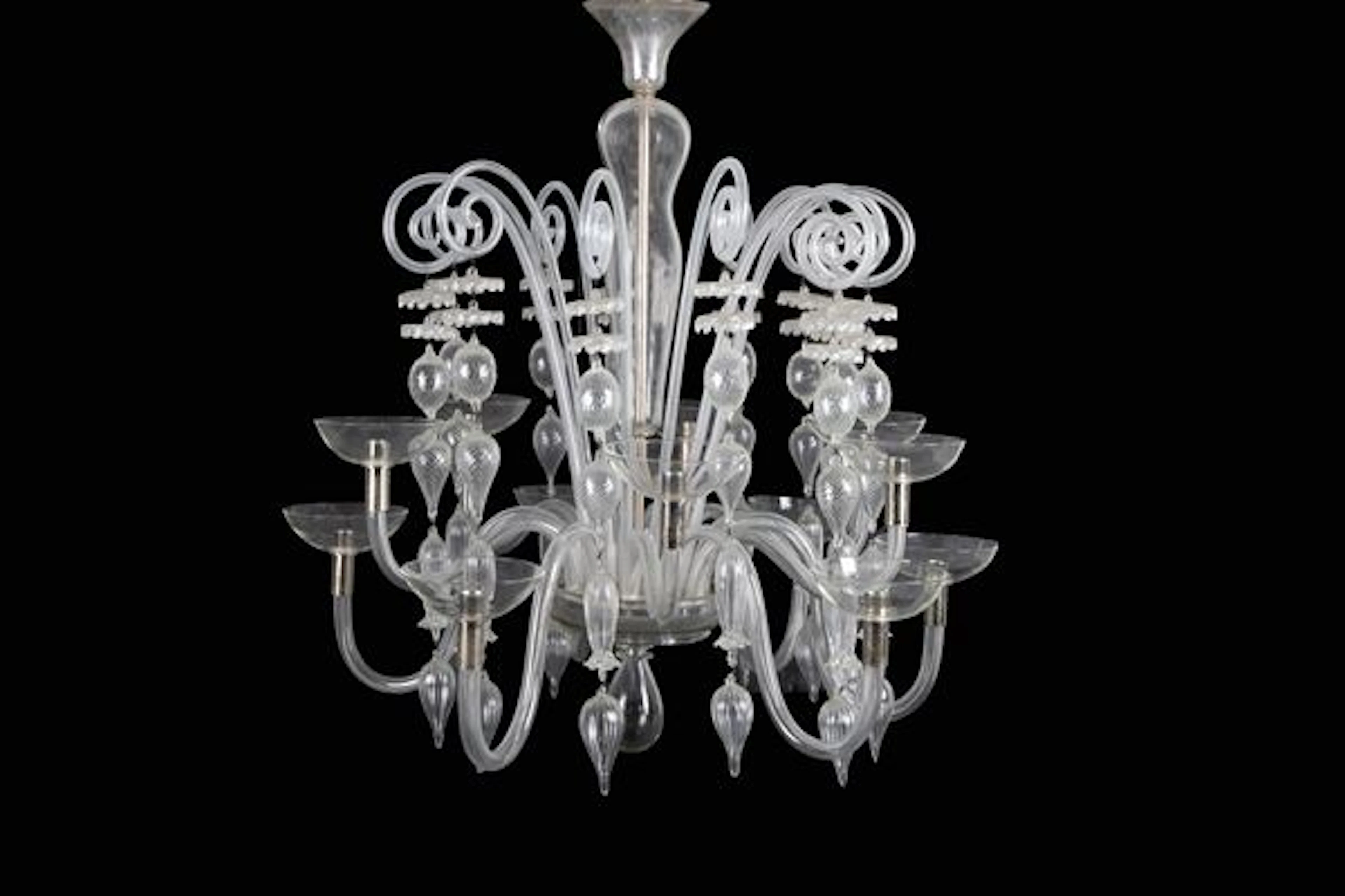 CARLO SCARPA : Glass chandelier for VENINI - Auction AUCTION 109: