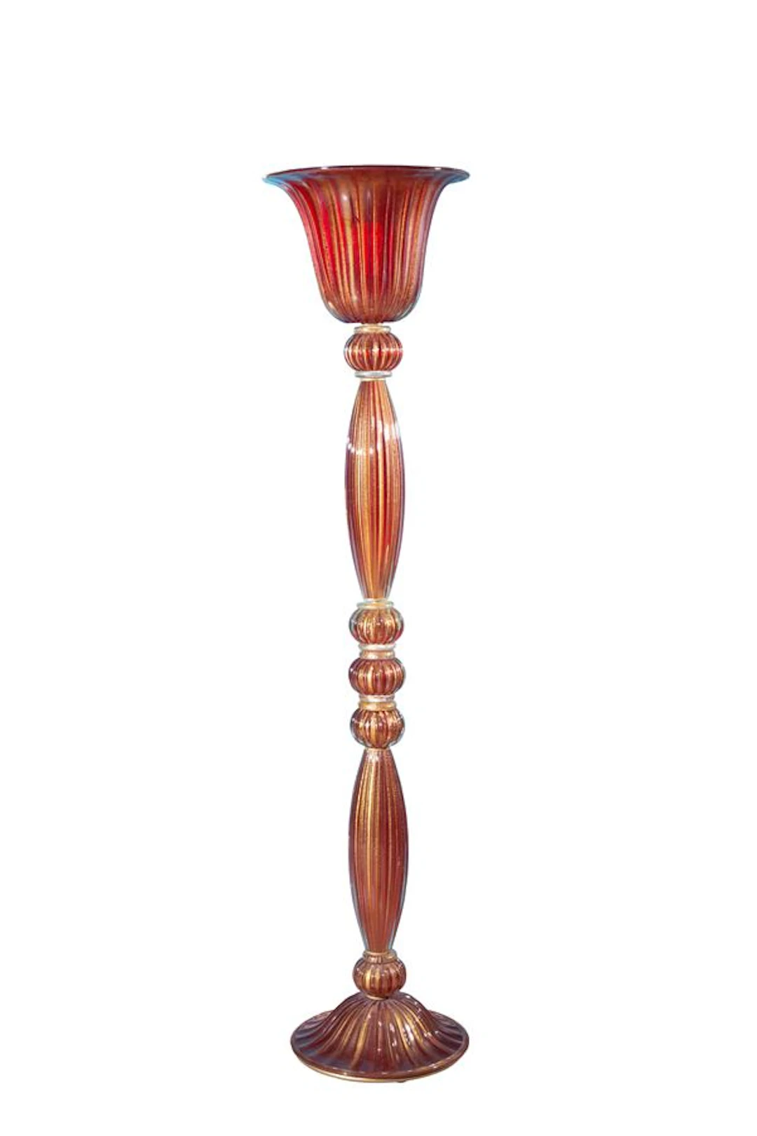 Lampada da terra in vetro