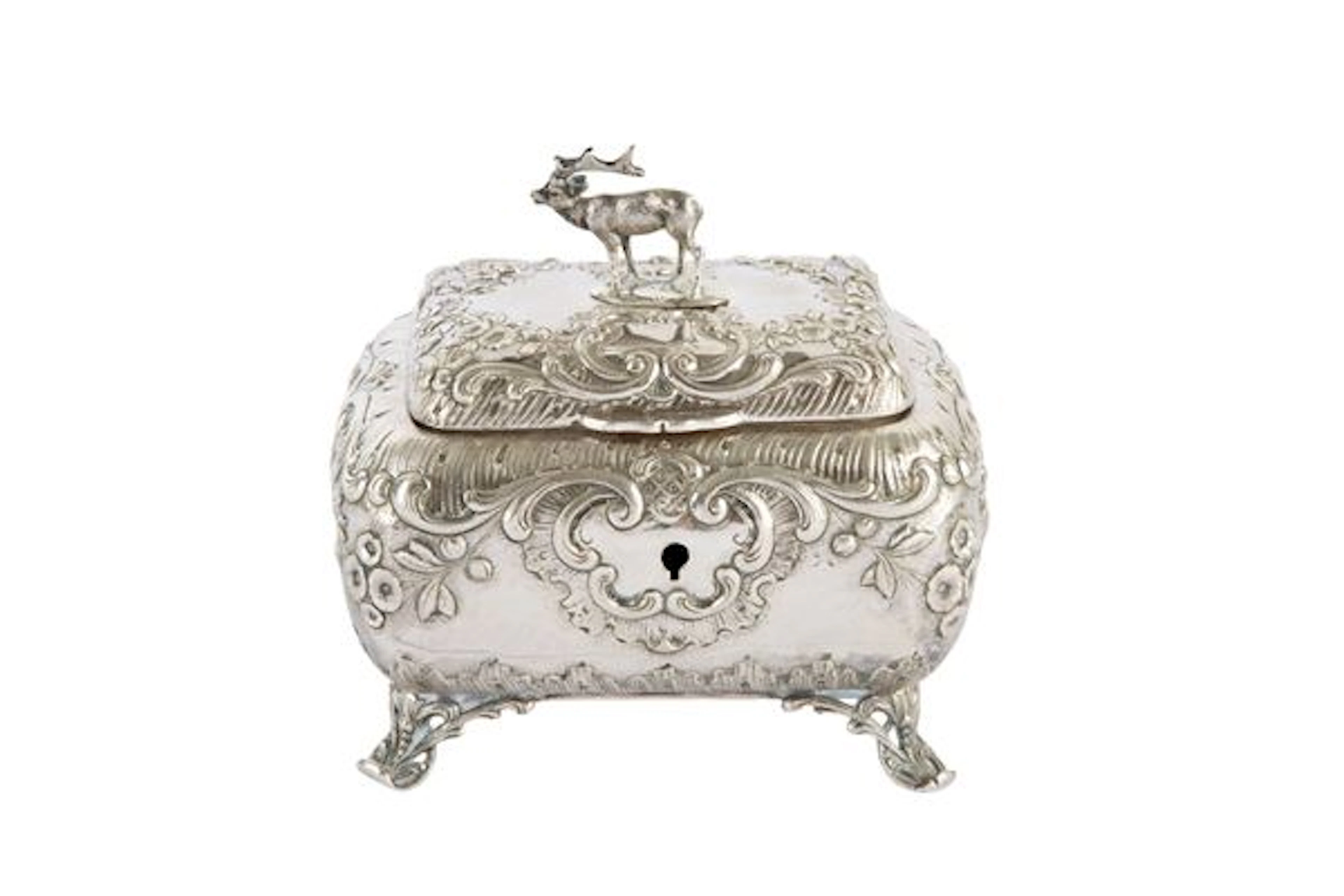 Silver jewelry box