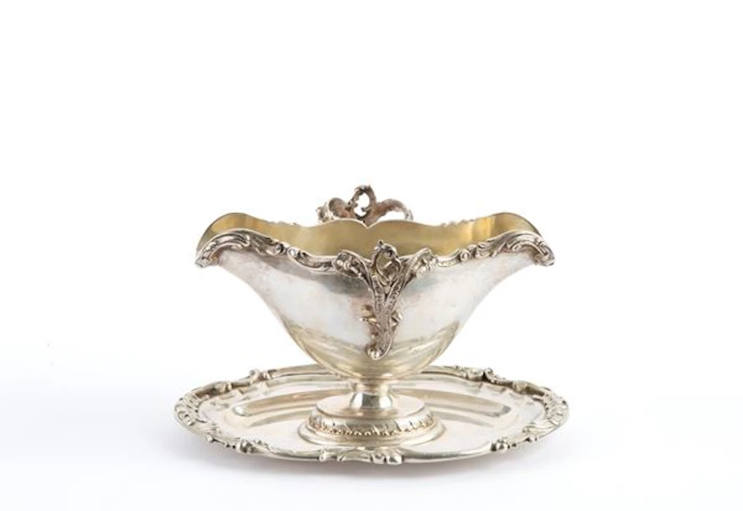 Silver gravy boat