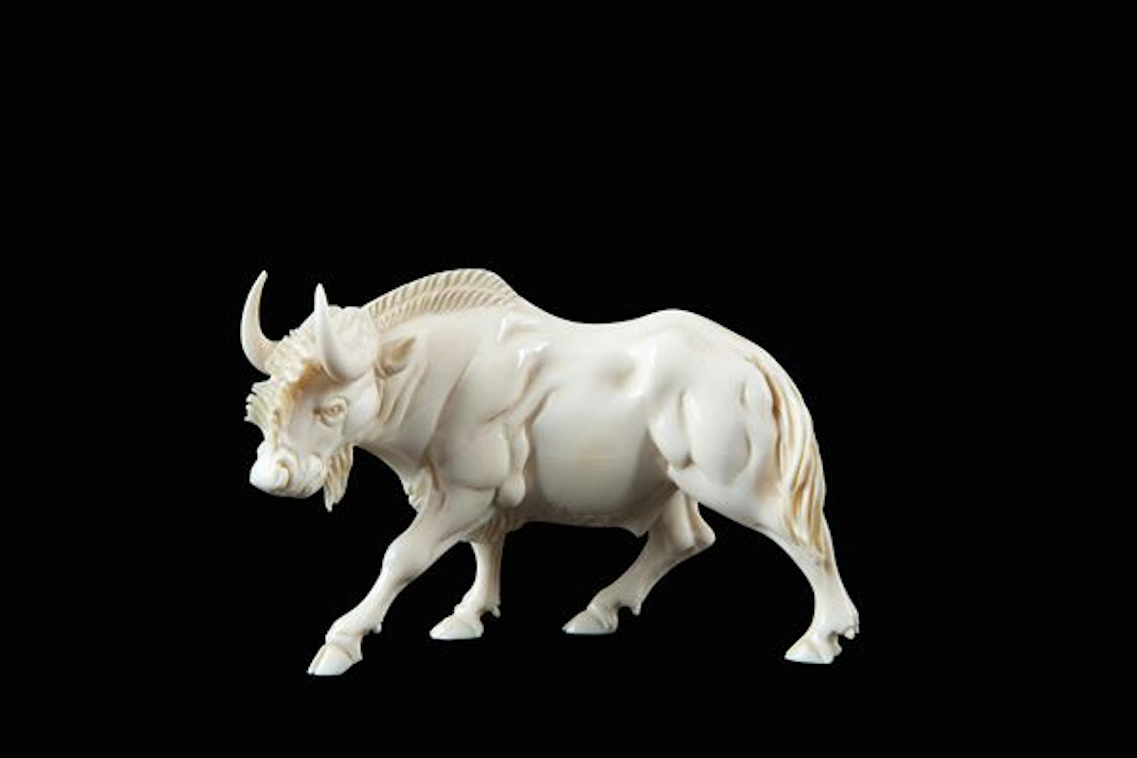 Ivory sculpture "WATER BUFFALO"