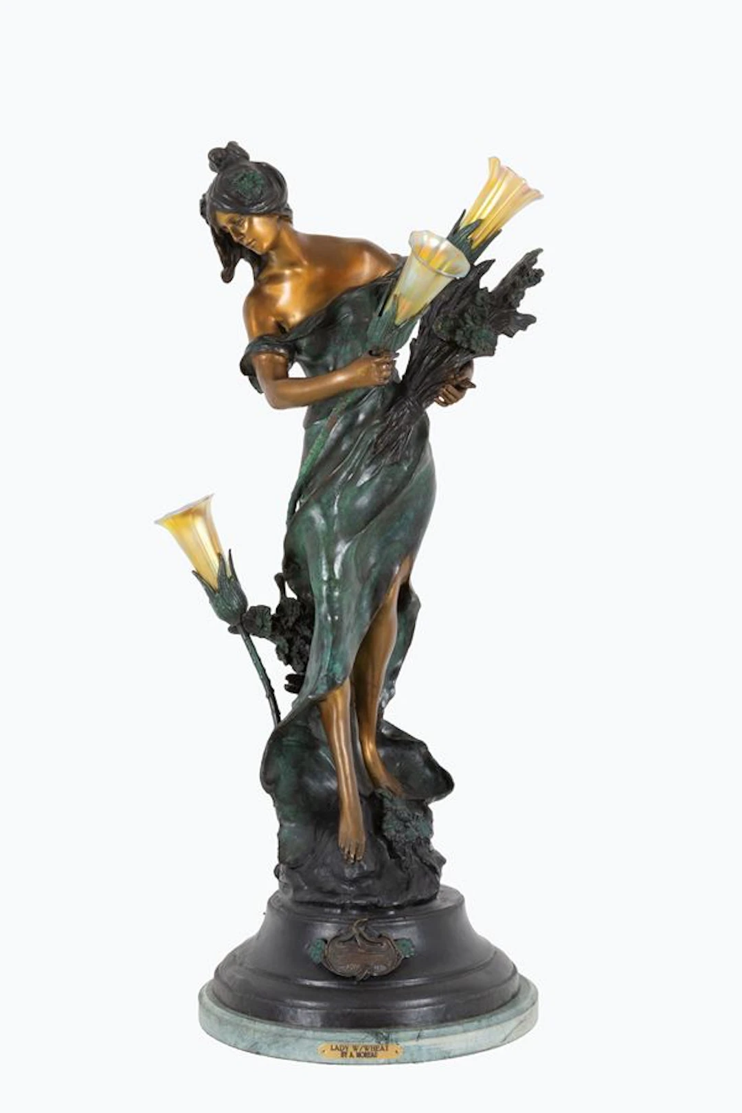 AUGUSTE MOREAU : Lampada-scultura - Asta ASTA 109: DA UN'IMPORTANTE