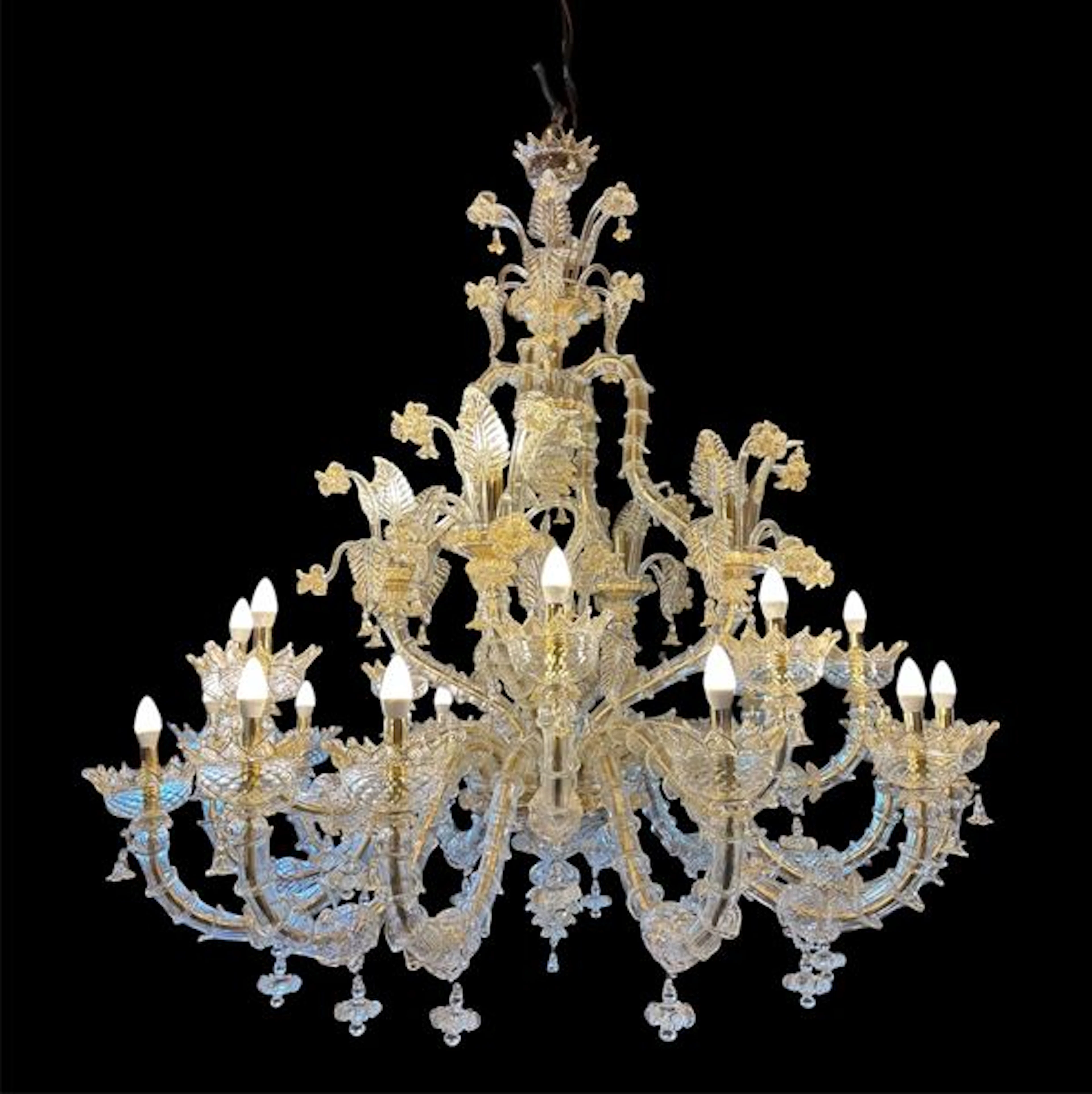 Lampadario in stile Ca' Rezzonico