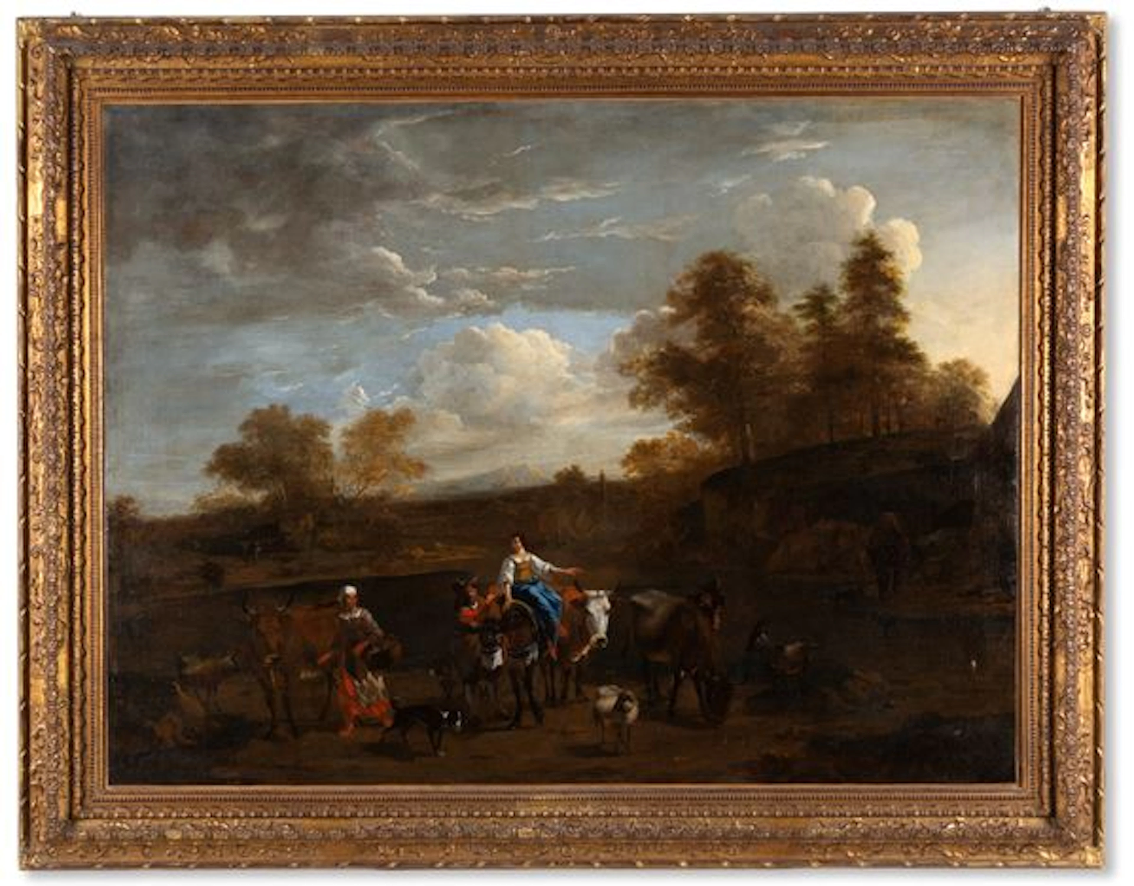 ABRAHAM BEGEYN : Dipinto "PERSONAGGI CON ANIMALI" - Asta ASTA 109: