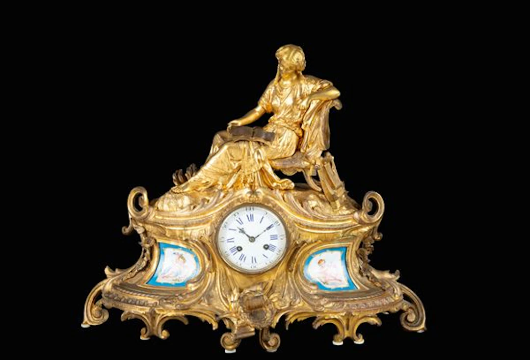 Orologio con placche in porcellana di Sèvres