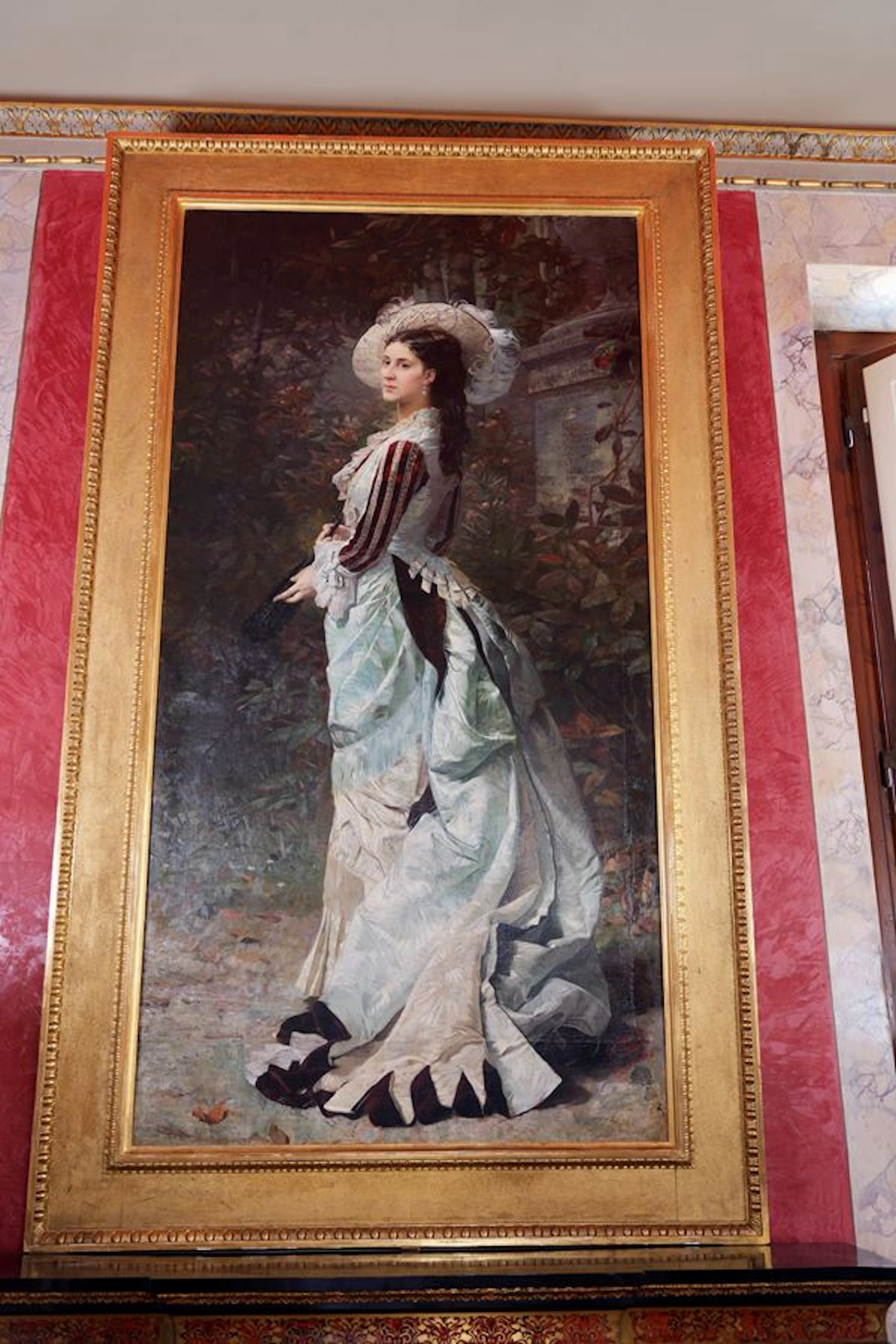 AIME' NICOLAS MOROT : Dipinto "RITRATTO DI GENTILDONNA" - Asta ASTA