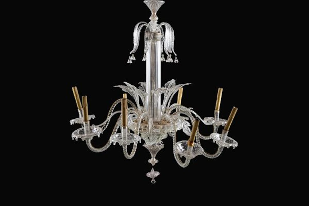 Lampadario in vetro di Murano