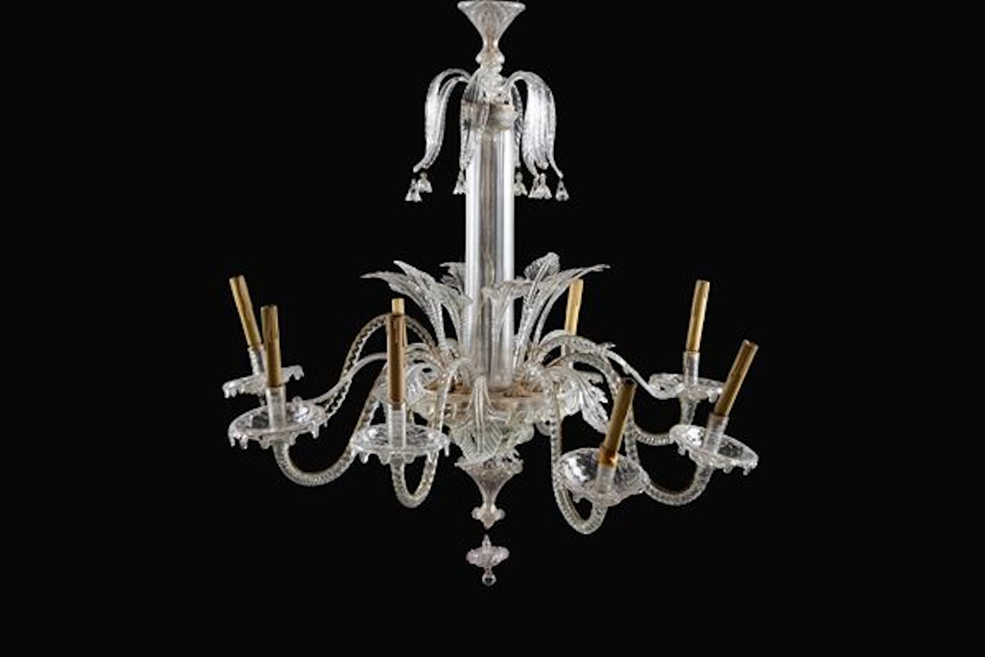 Lampadario in vetro di Murano