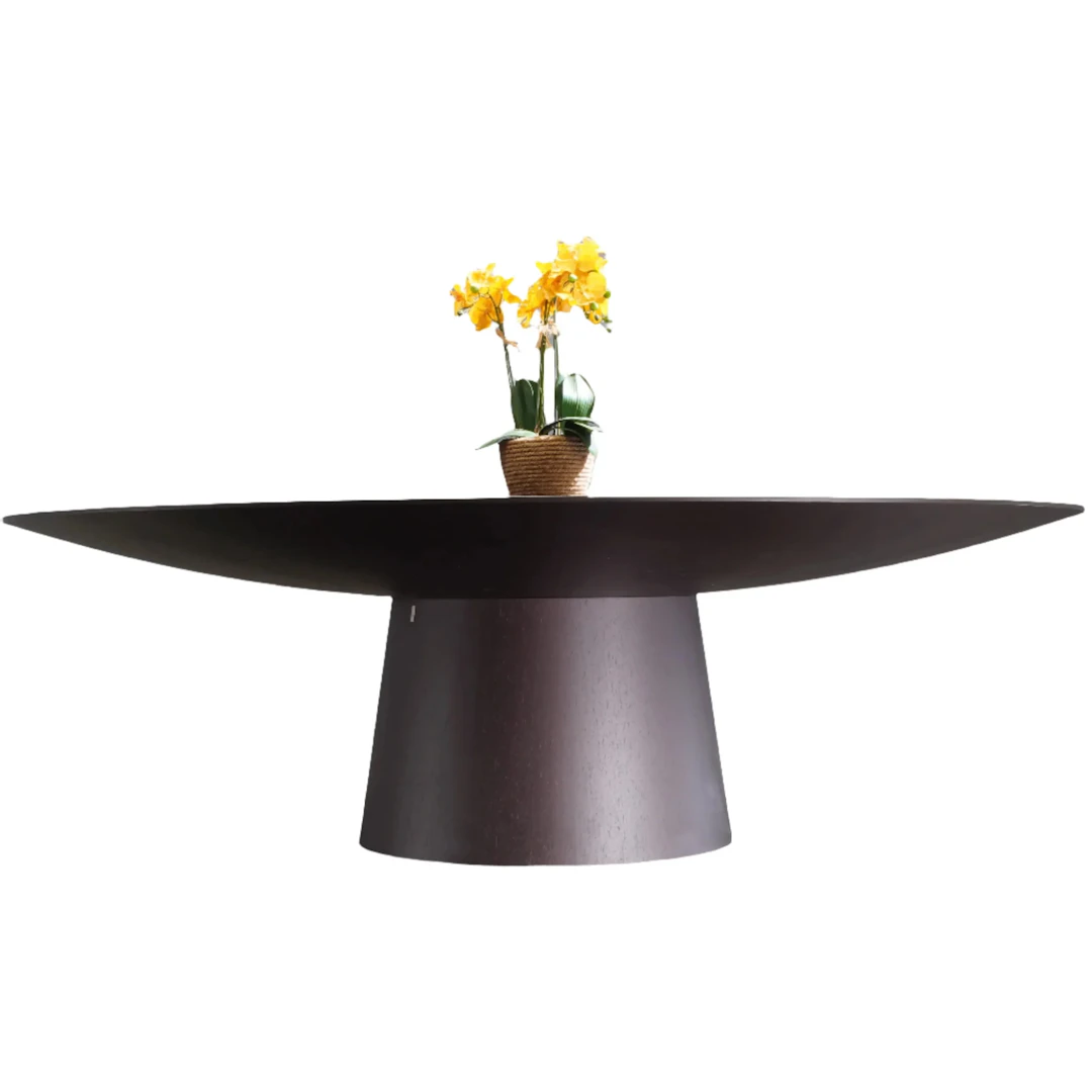 Emmemobili UFO Dining Table with Embedded Lazy Susan by Ferruccio Laviani