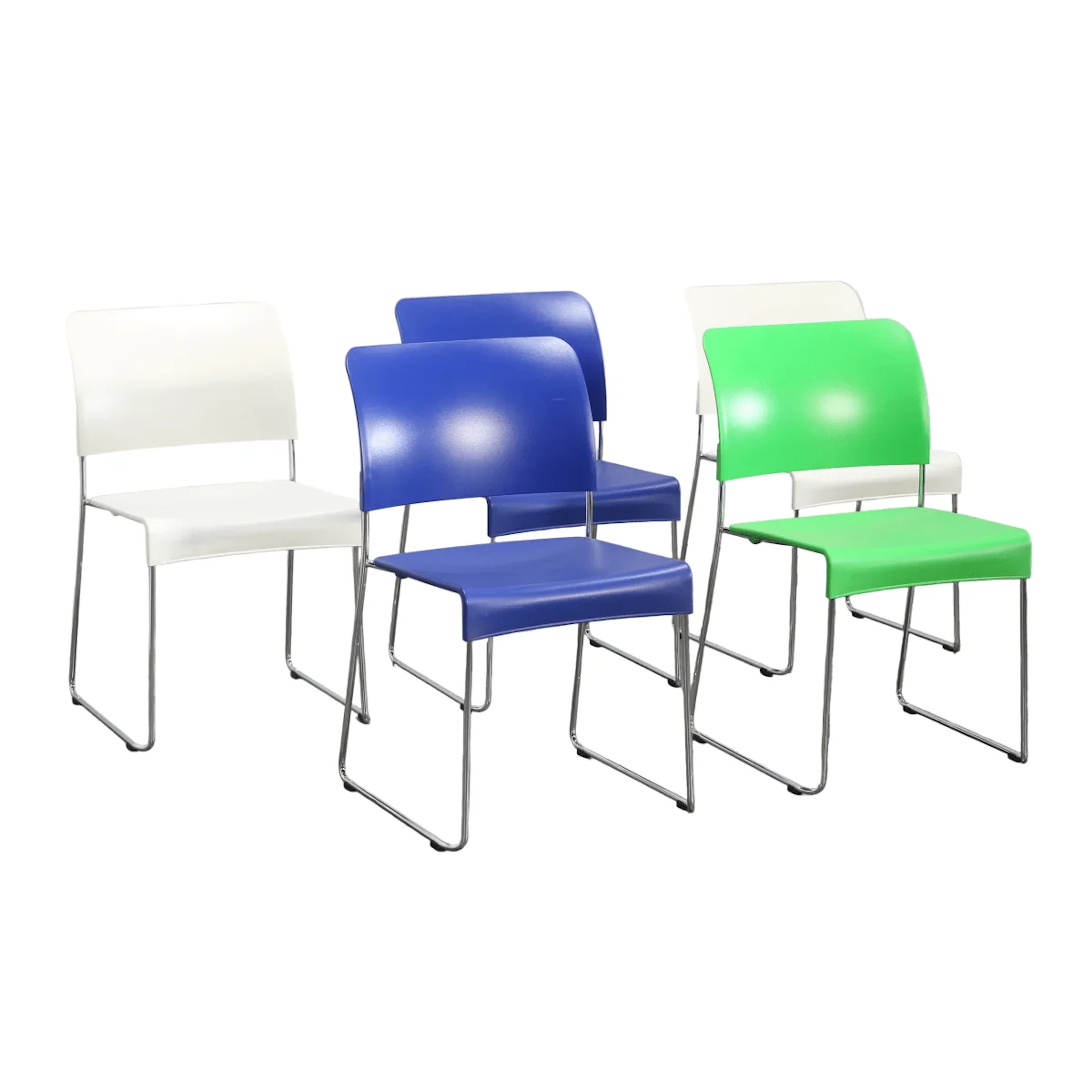 Vitra Hal Sledge Chairs by Jasper Morrison, Set of Five