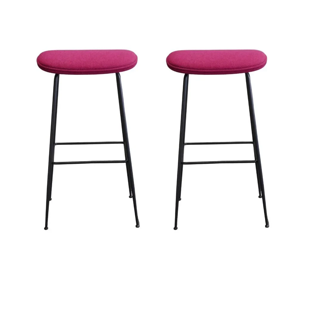 Gubi Beetle Bar Chair by GamFratesi Upholstered by Kvadrat, Set of Two