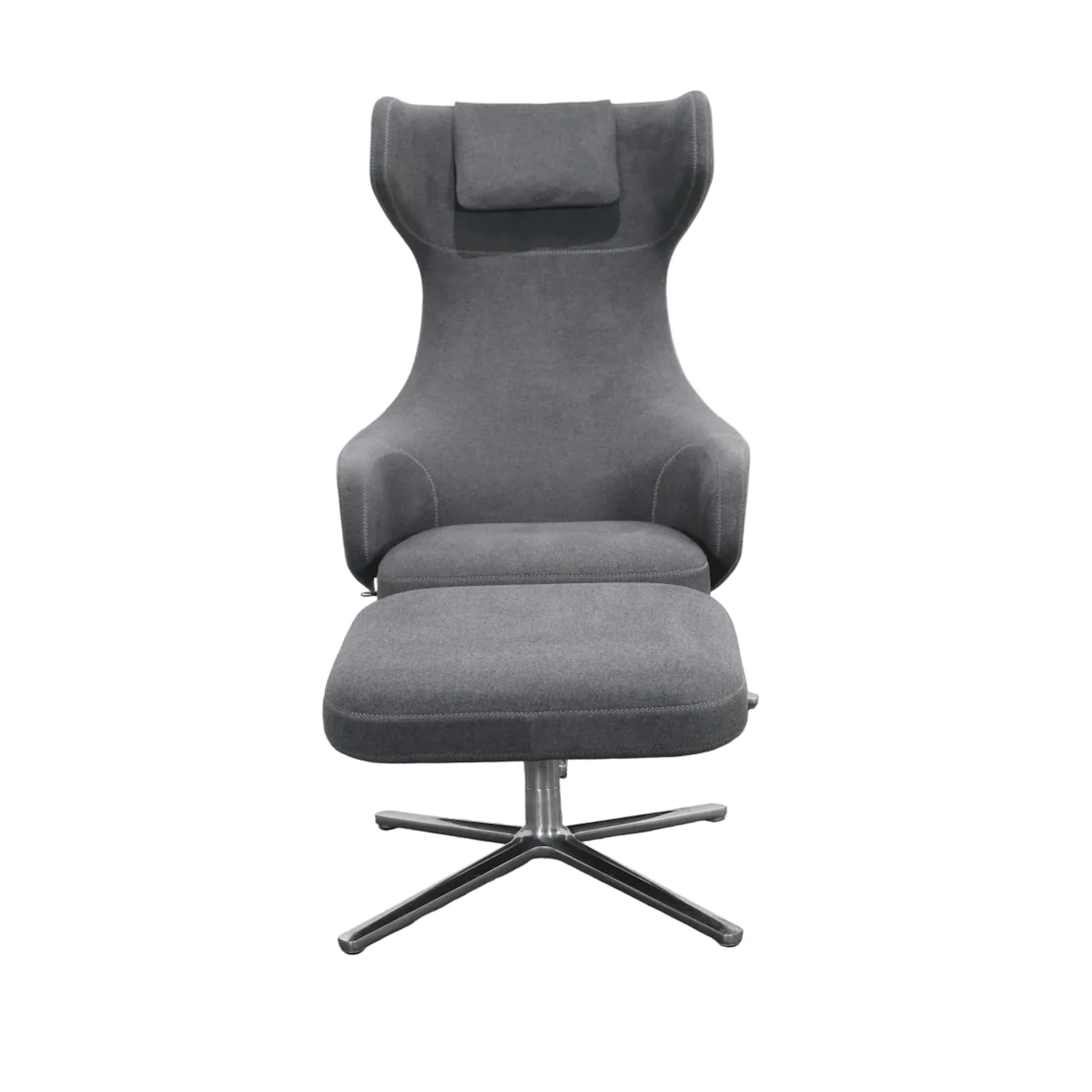 Vitra Grand Repos Lounge Chair & Footstool by Antonio Citterio