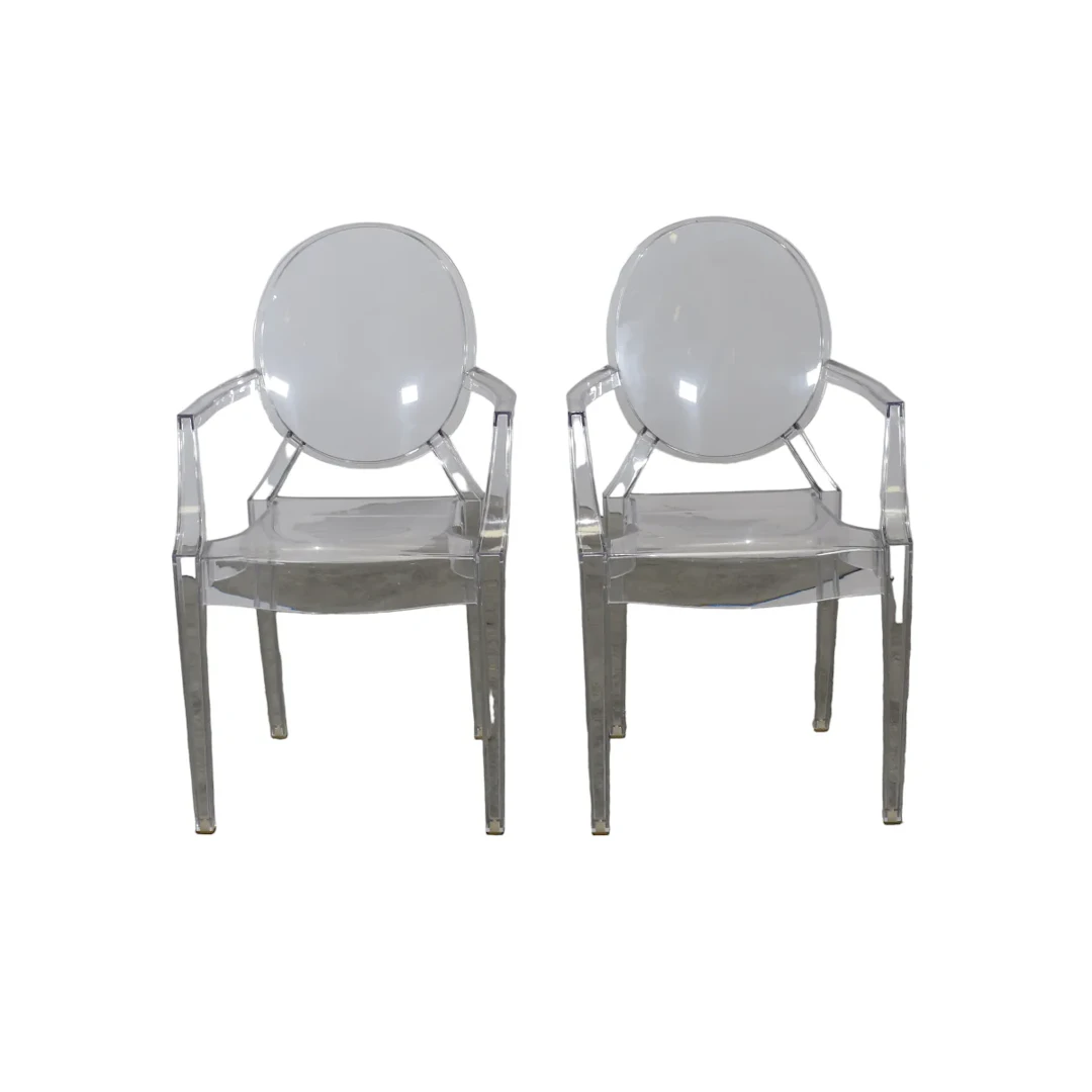 Kartell La Marie Chairs by Philippe Starck, Set of Two