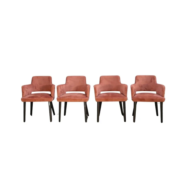 Gallotti & Radice Thea Queen Armchair by Pinuccio Borgonovo, Set of Four