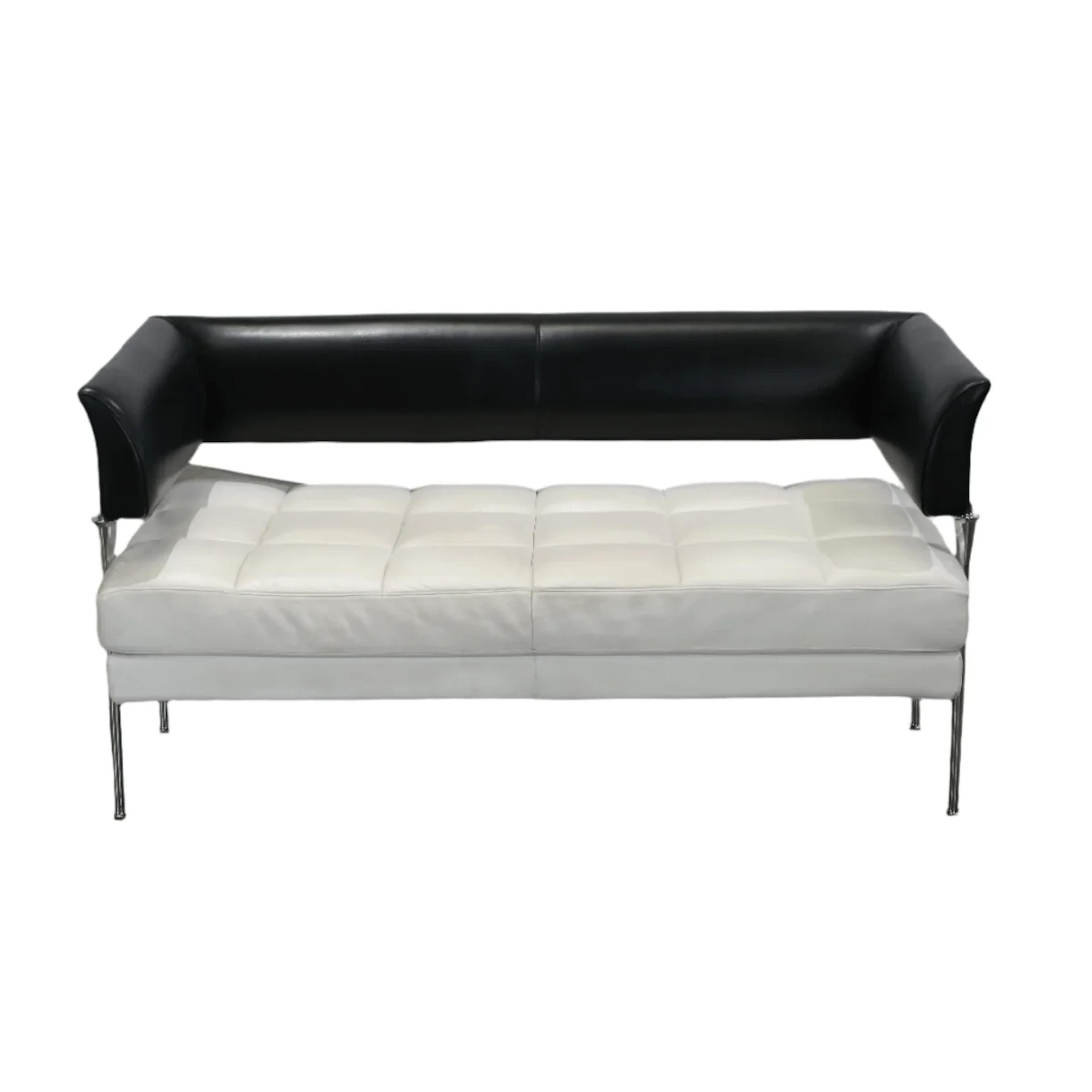 Poltrona Frau Hydra Castor Leather Sofa by Luca Scacchetti - White
