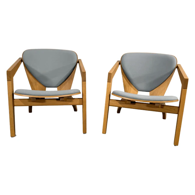 Getama 460 Butterfly Chairs by Hans Wegner, Set of Two
