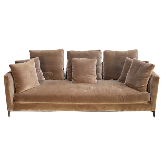 Minotti Andersen Three Seater Slim Sofa by Rodolfo Dordoni