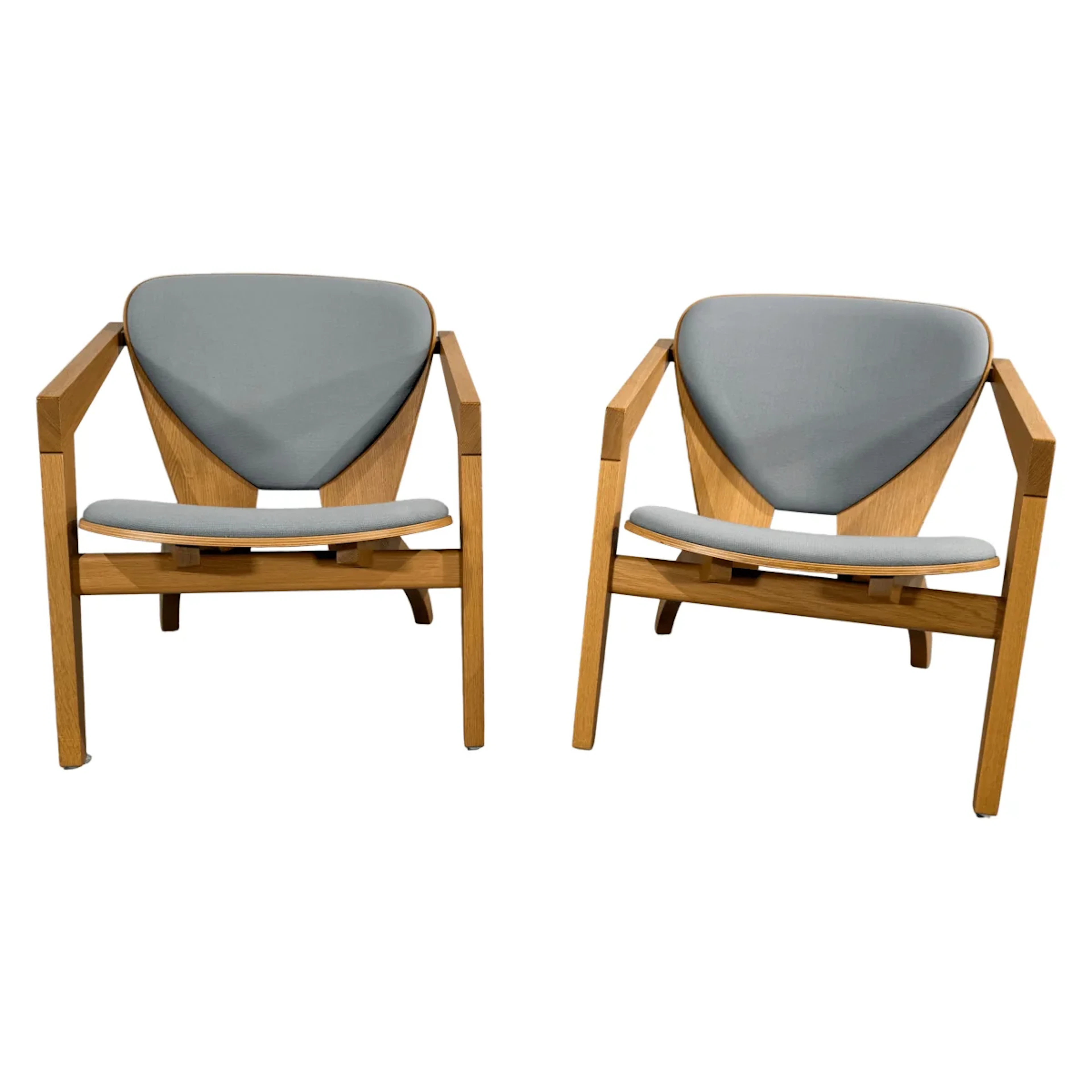 Getama 460 Butterfly Chairs by Hans Wegner, Set of Two
