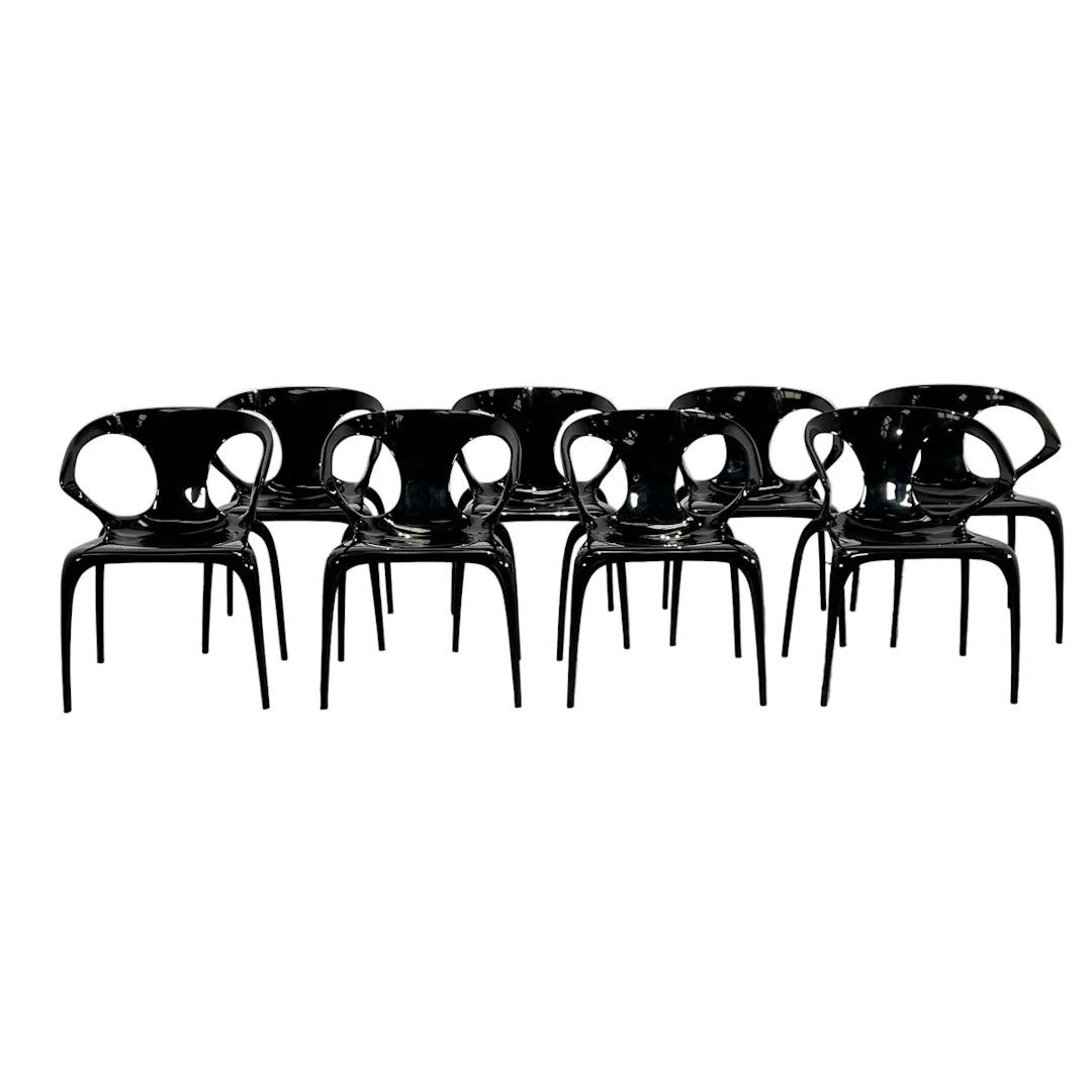 Roche Bobois Ava Chairs, Set of Eight