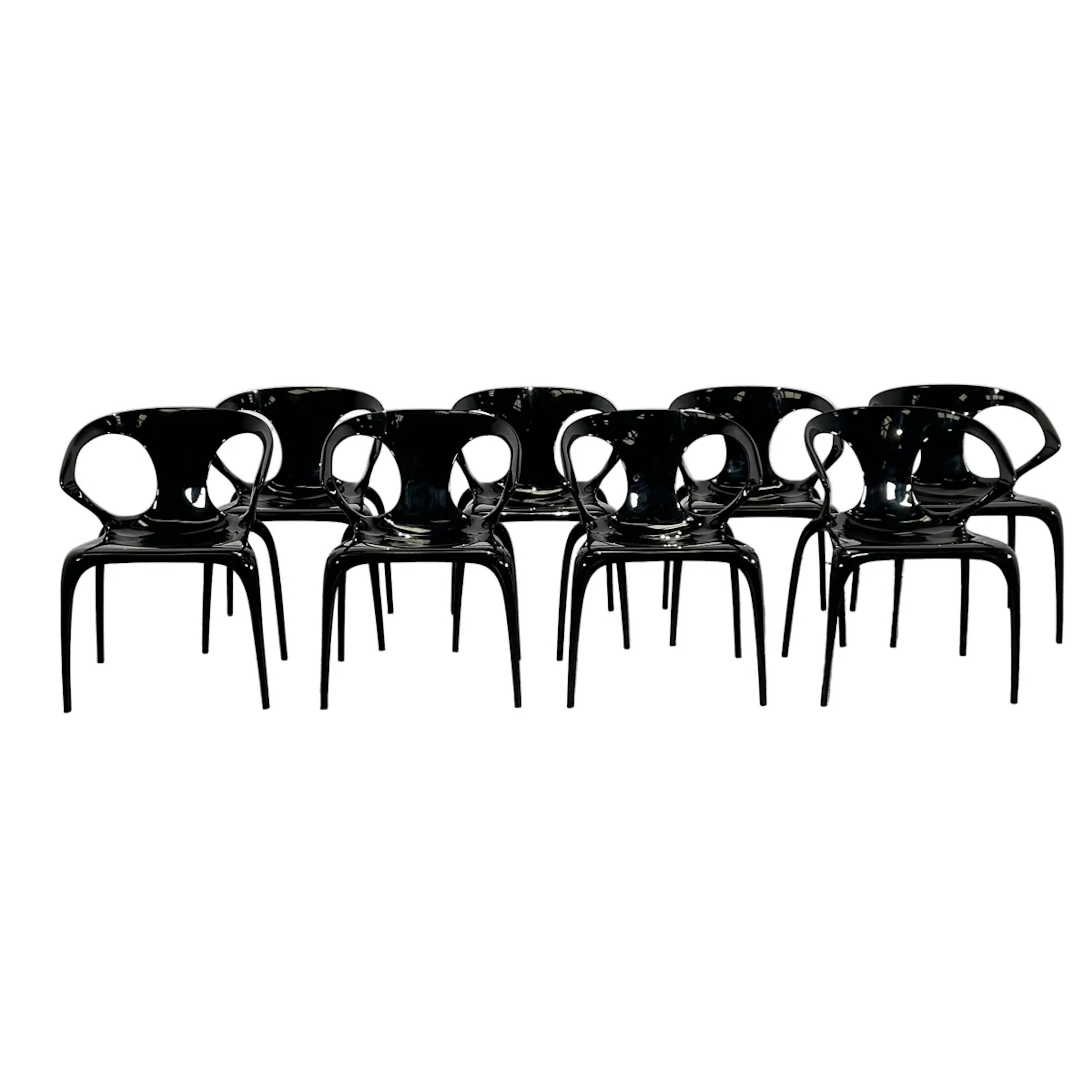Roche Bobois Ava Chairs, Set of Eight