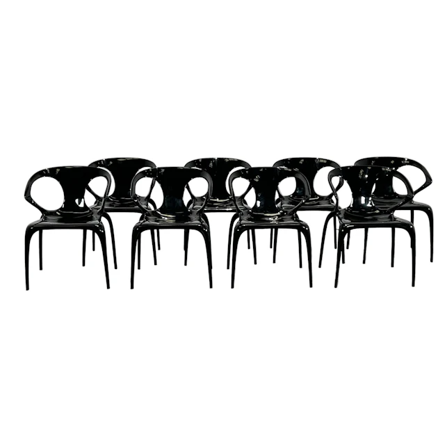 Roche Bobois Ava Chairs, Set of Eight