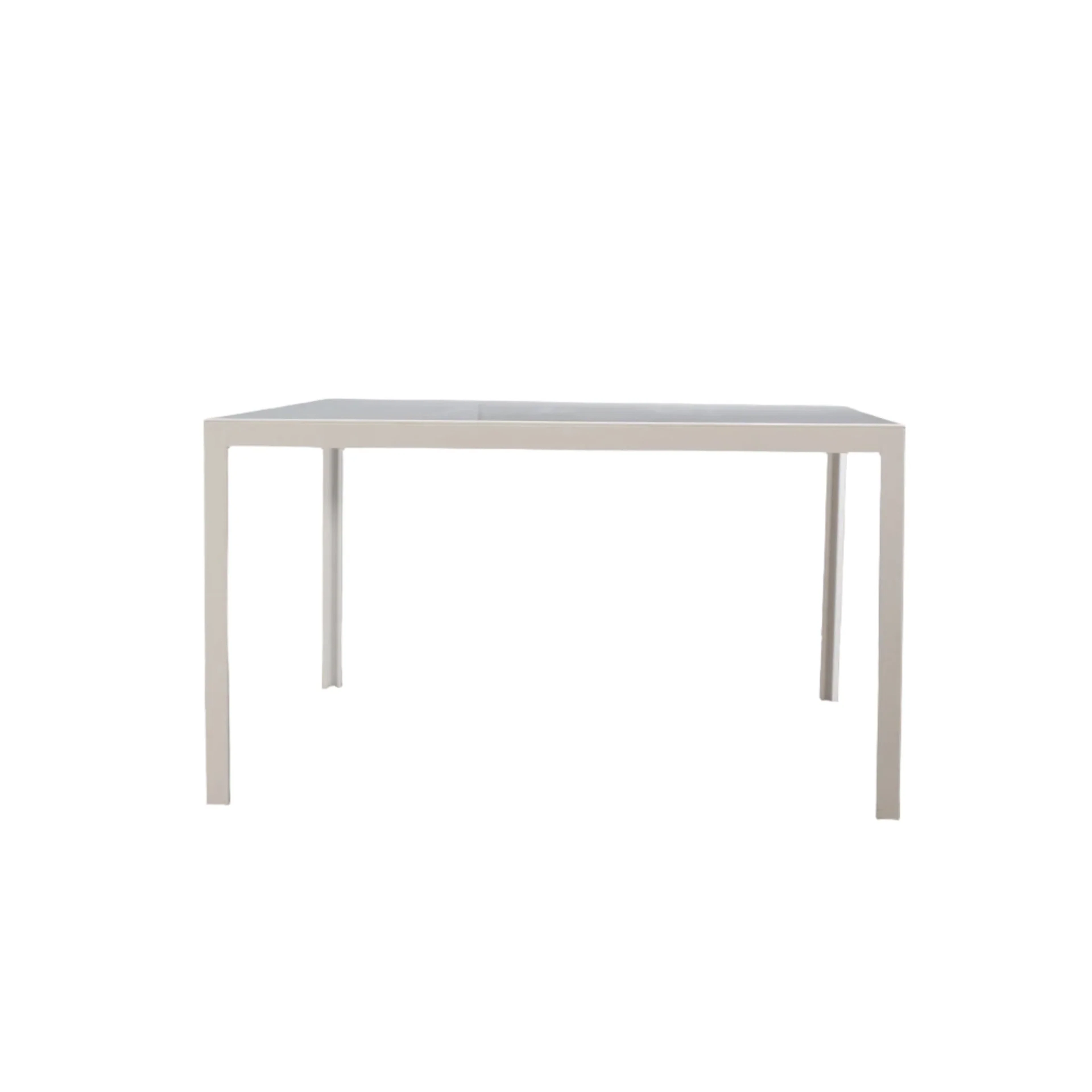 Porro Fractal Square Table in White Corian