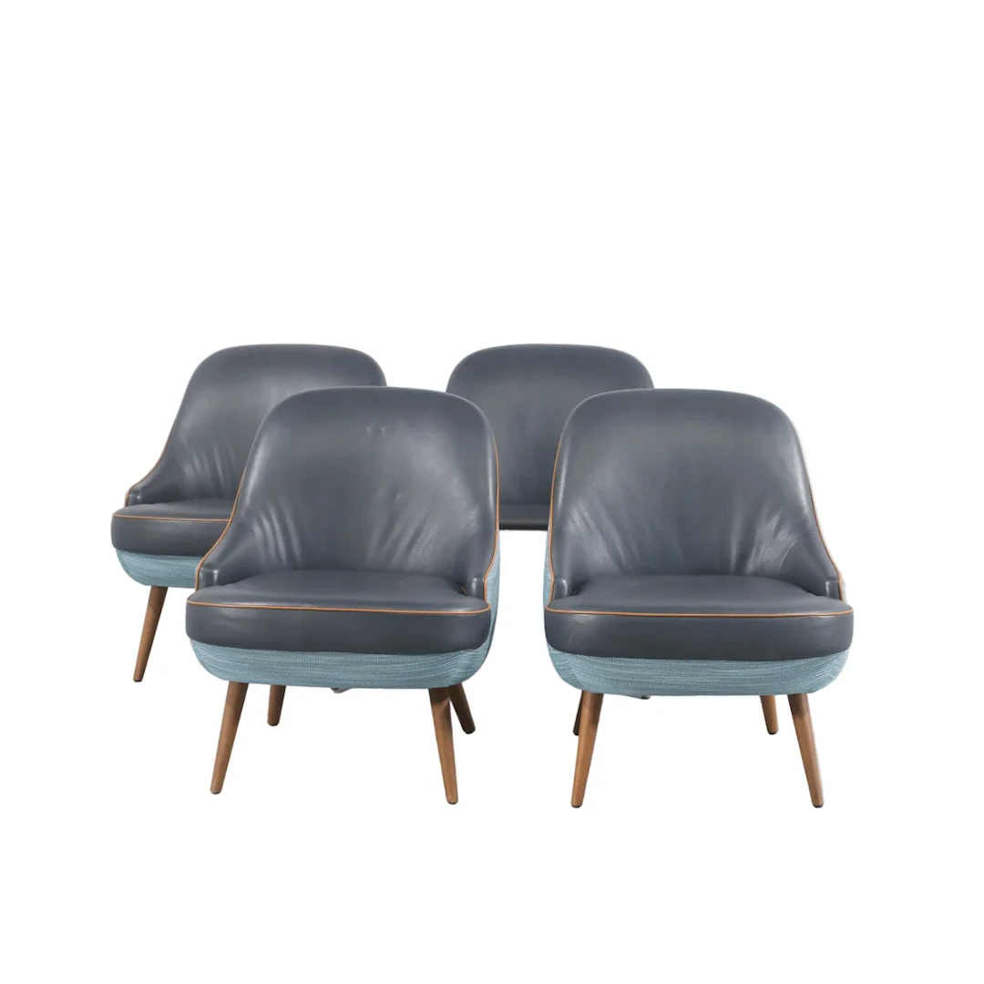 Walter Knoll 375 Armchairs, Set of Four