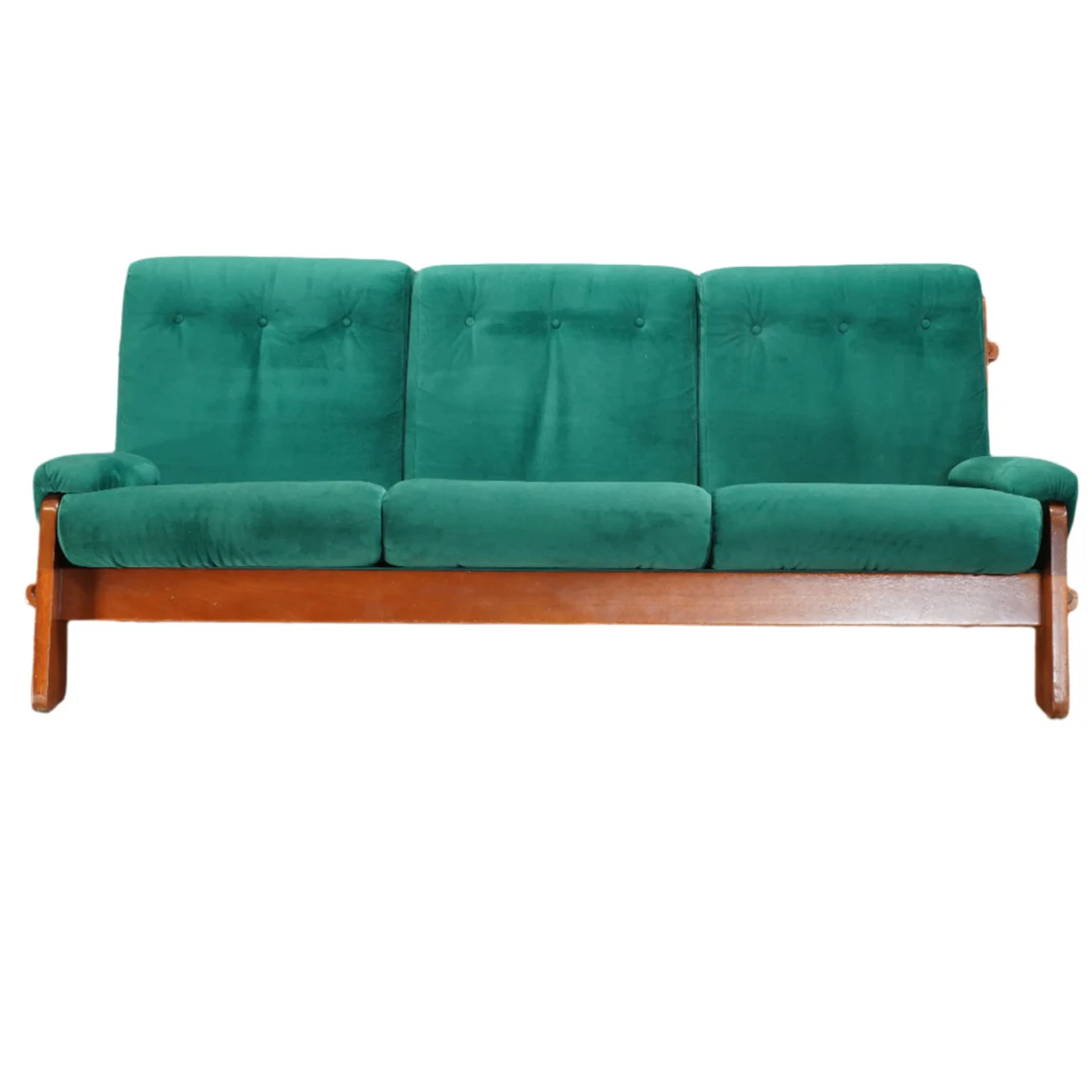 Vintage 1980's Danish 3 Seater Sofa