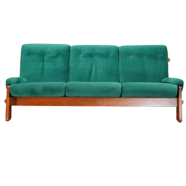 Vintage 1980's Danish 3 Seater Sofa