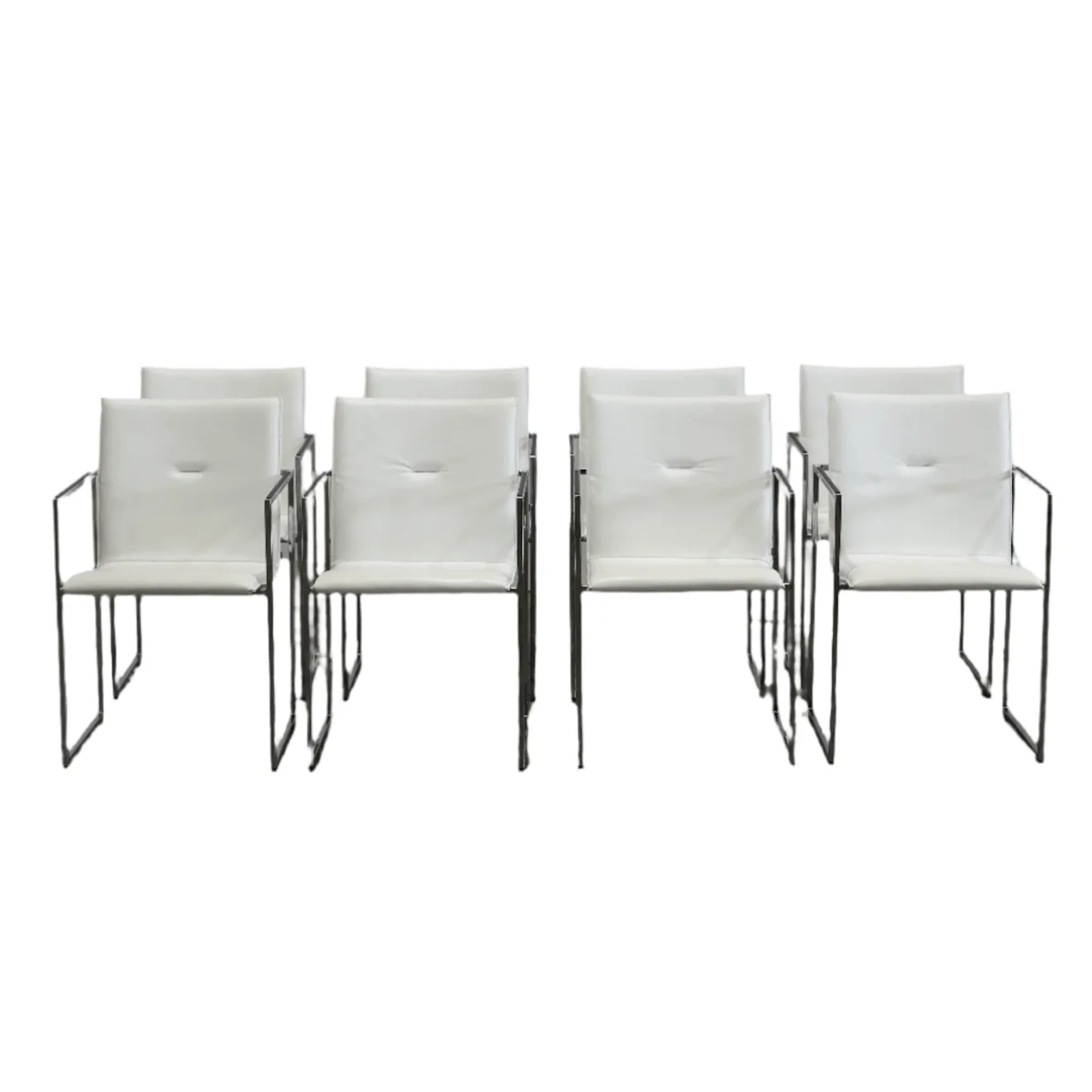 Arco Frame Chairs by Burkhard Vogtherr, Set of Eight