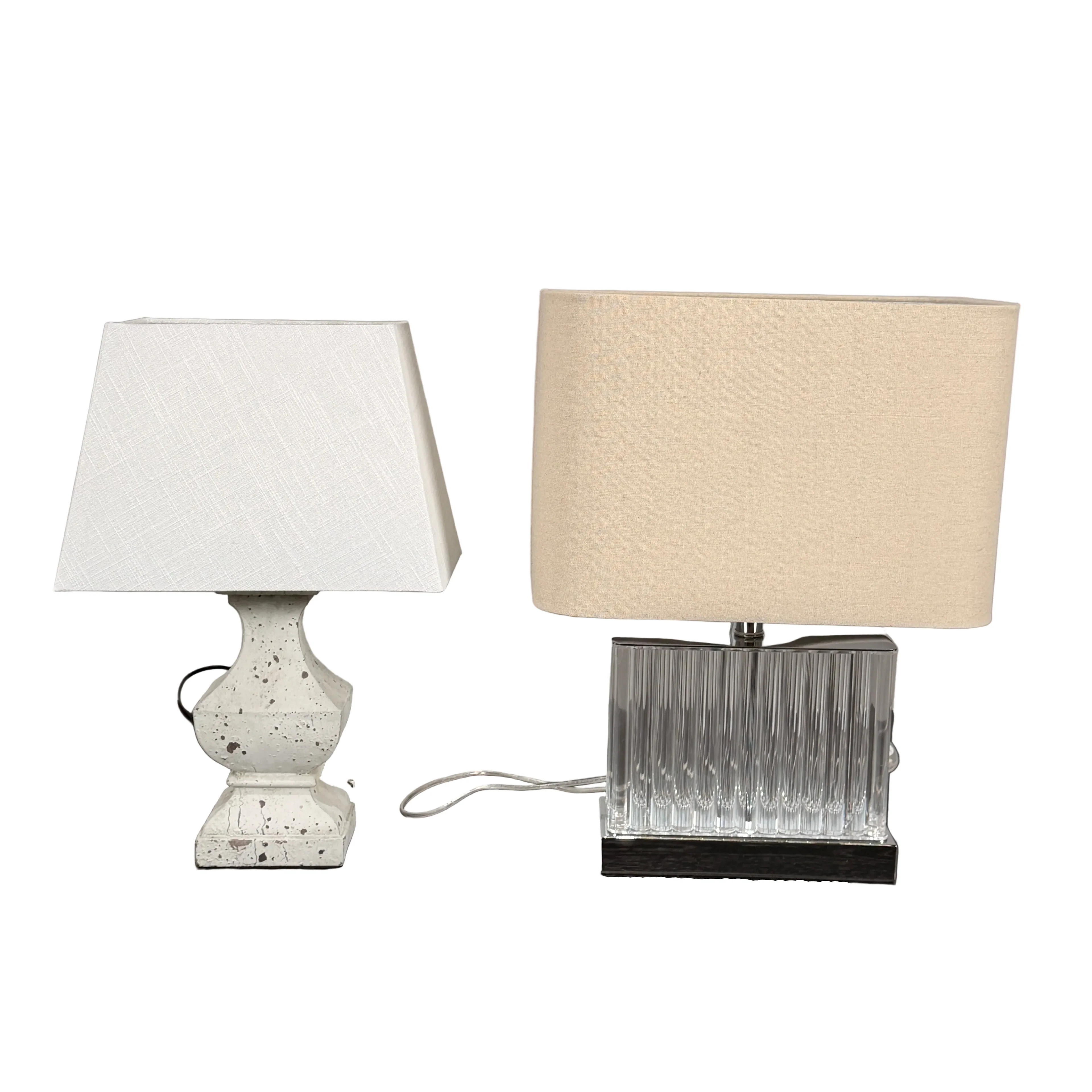 Coach House Differing Table Lamps, Set of Two