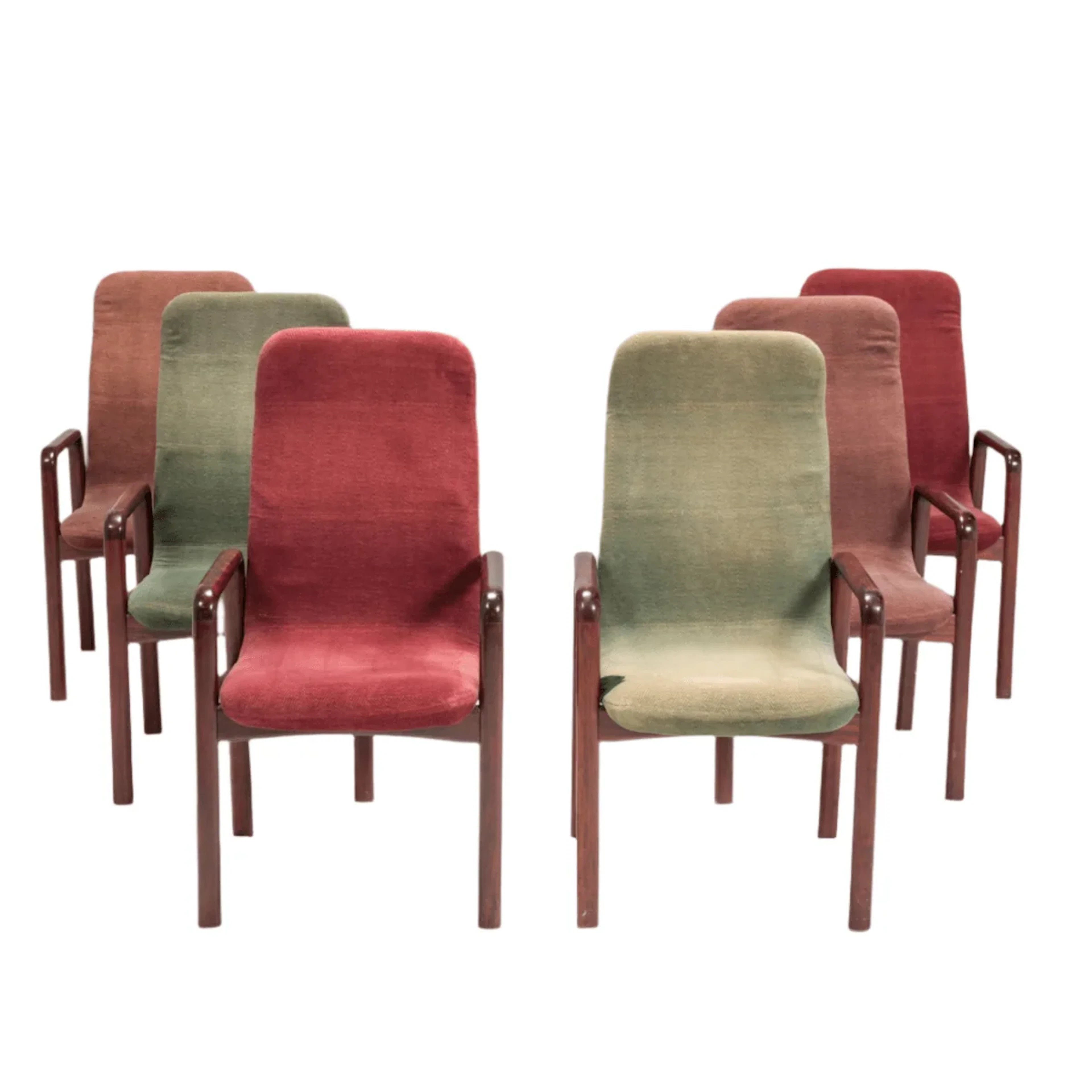 Dyrlund 1980s Rosewood Dining Chairs, Set of Six