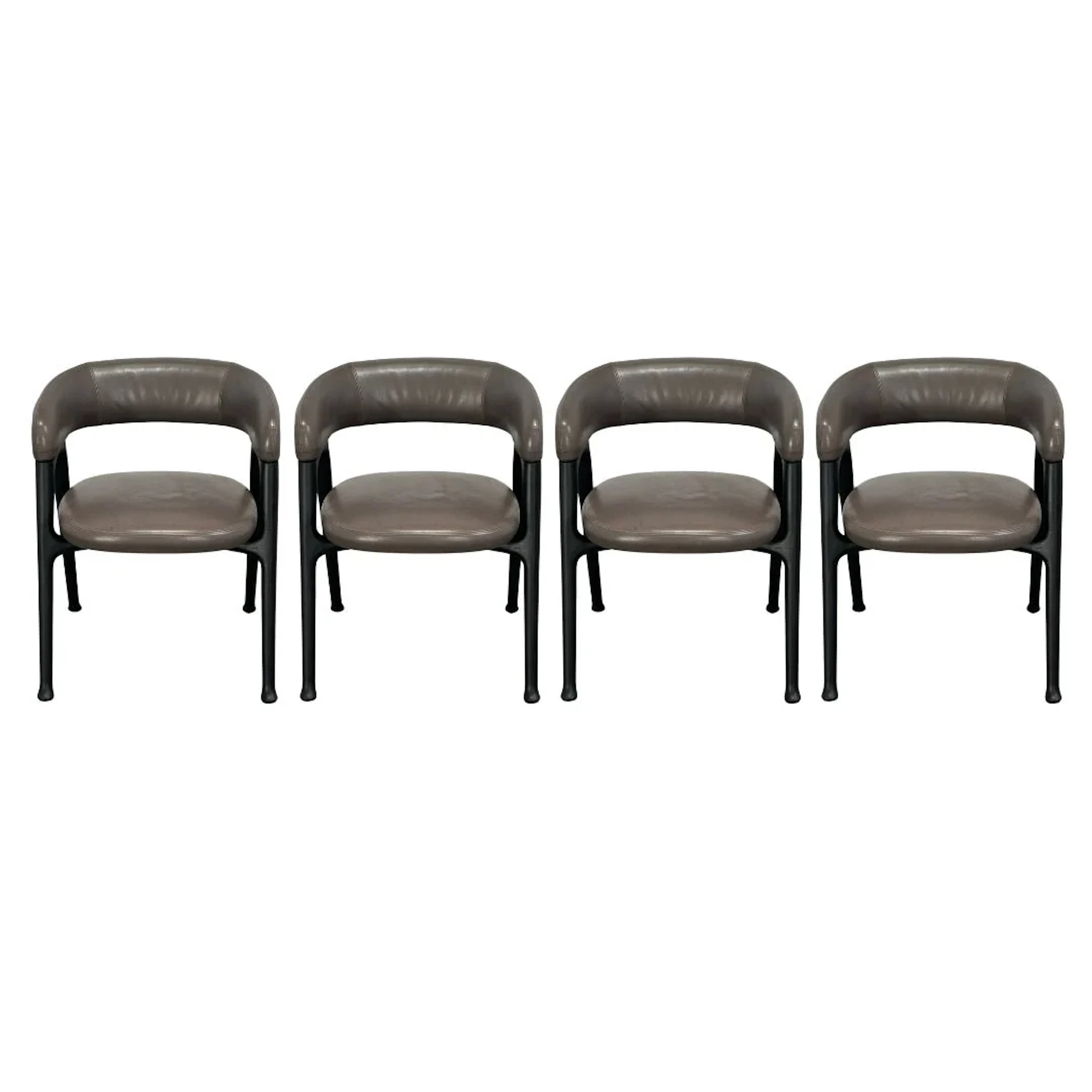 Baxter Corinne Chair by Roberto Lazzeroni, Set of Four