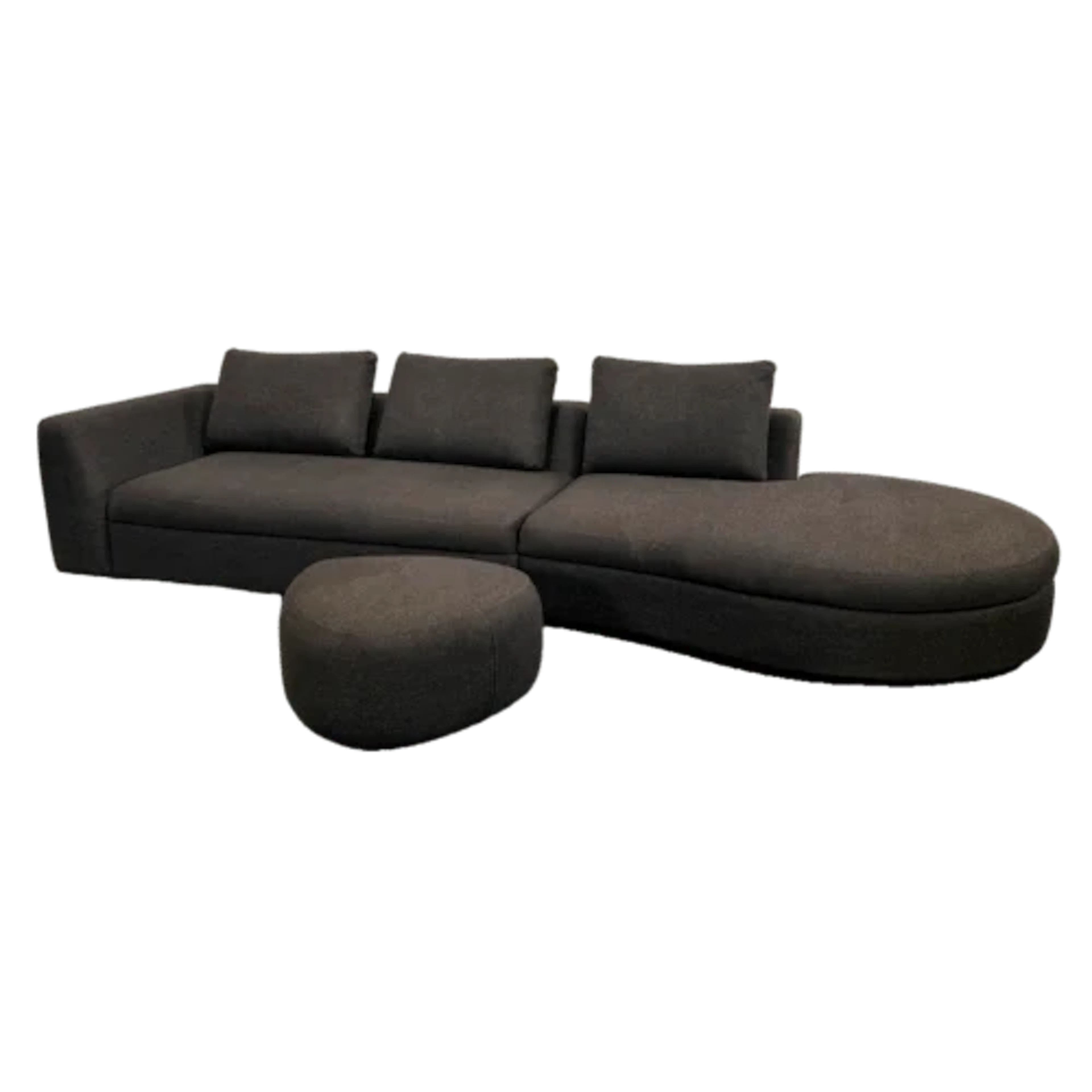 BoConcept Bergamo Sofa and Bermuda Footstool