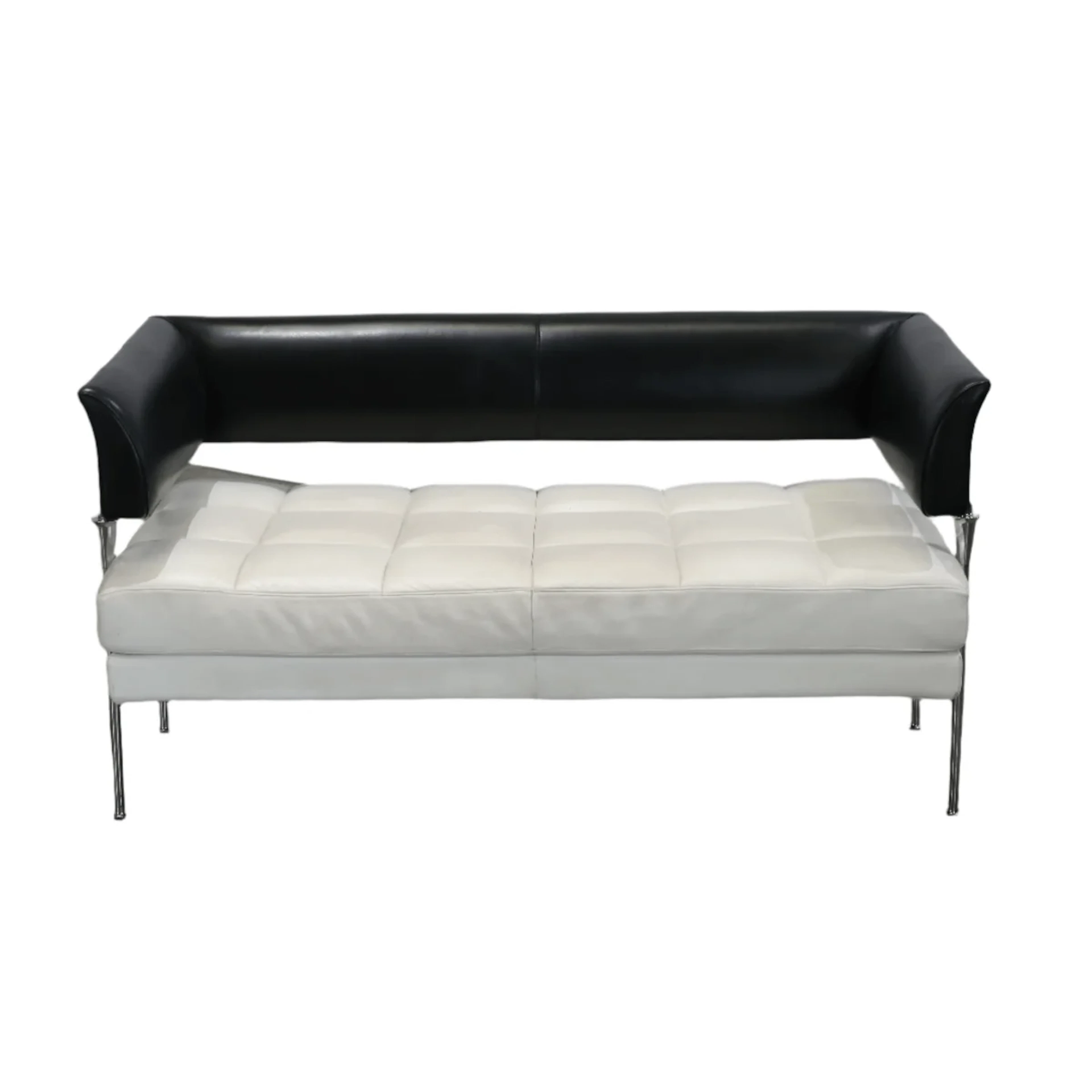 Poltrona Frau Hydra Castor Leather Sofa by Luca Scacchetti - White