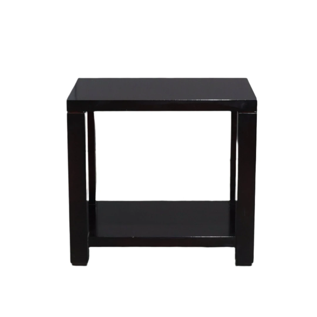 HC Black Wooden Side Table
