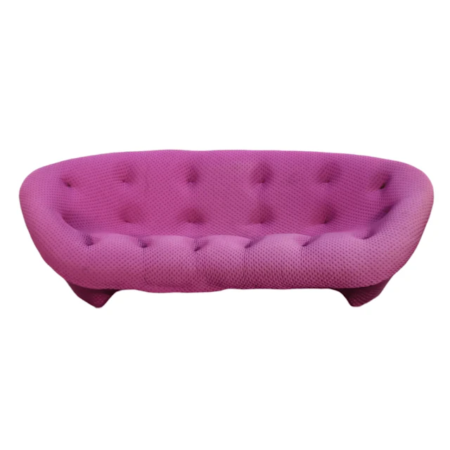 Ligne Roset High Back Magenta Ploum Sofa by Ronan & Erwan Bouroullec