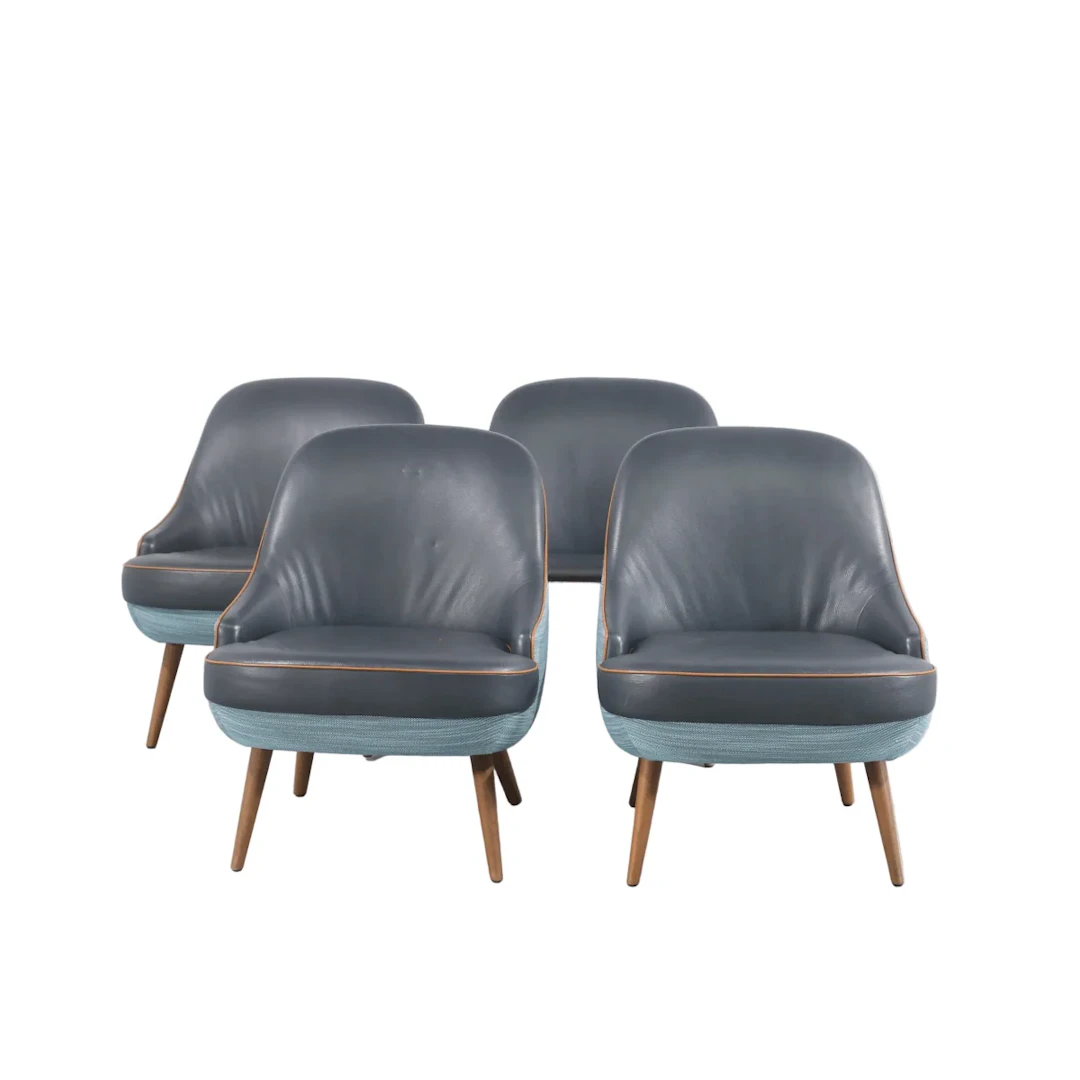 Walter Knoll 375 Armchairs, Set of Four
