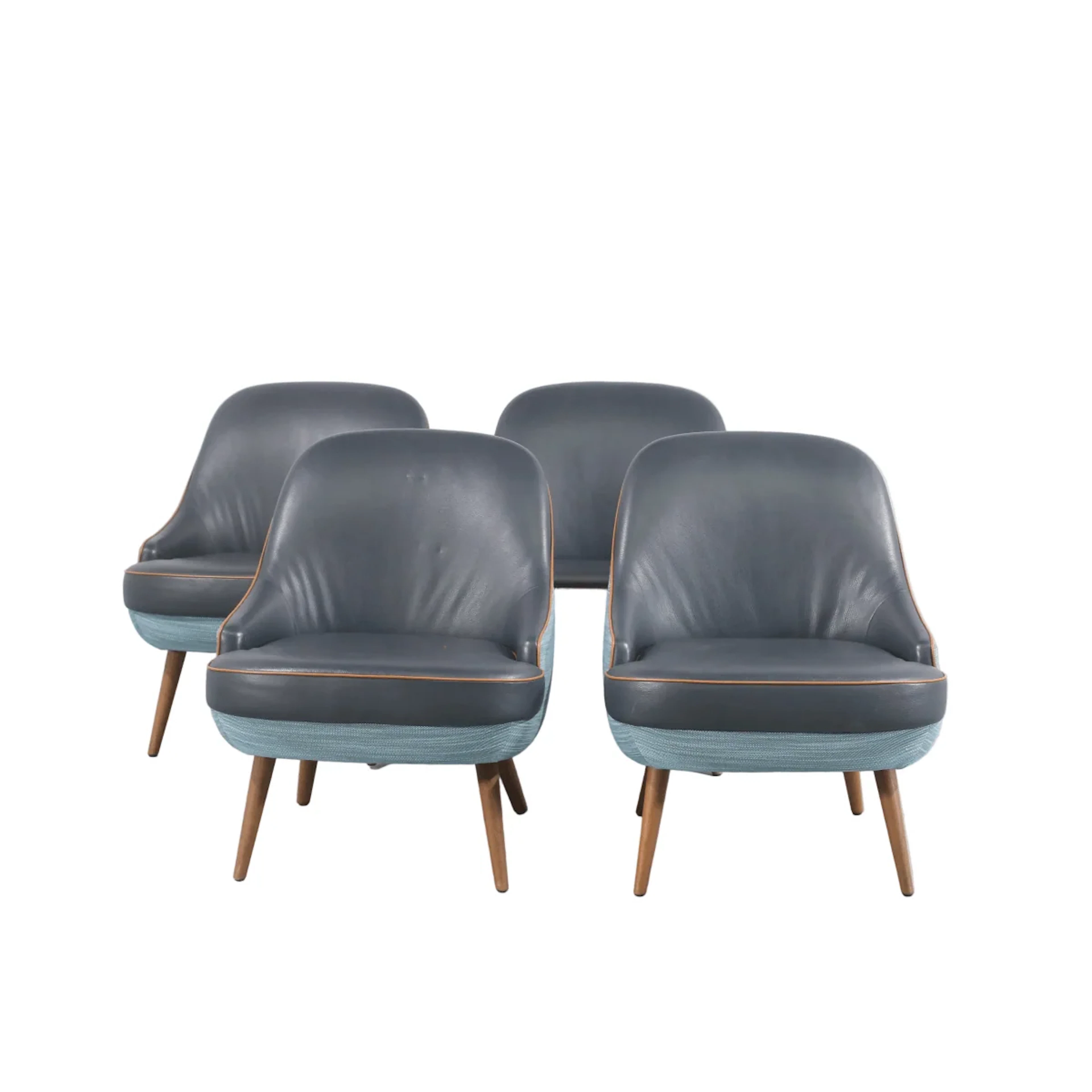 Walter Knoll 375 Armchairs, Set of Four