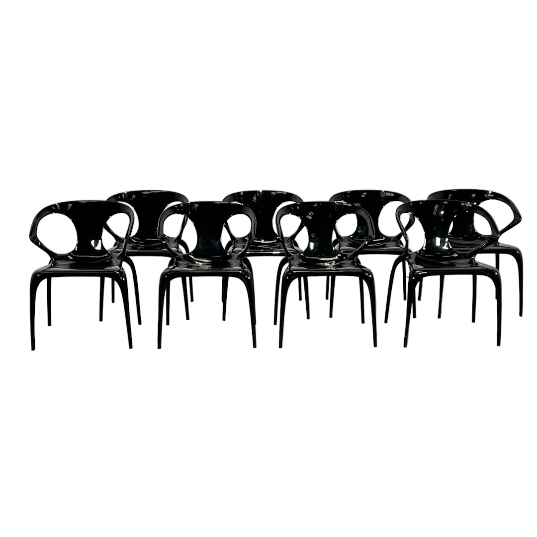 Roche Bobois Ava Chairs, Set of Eight