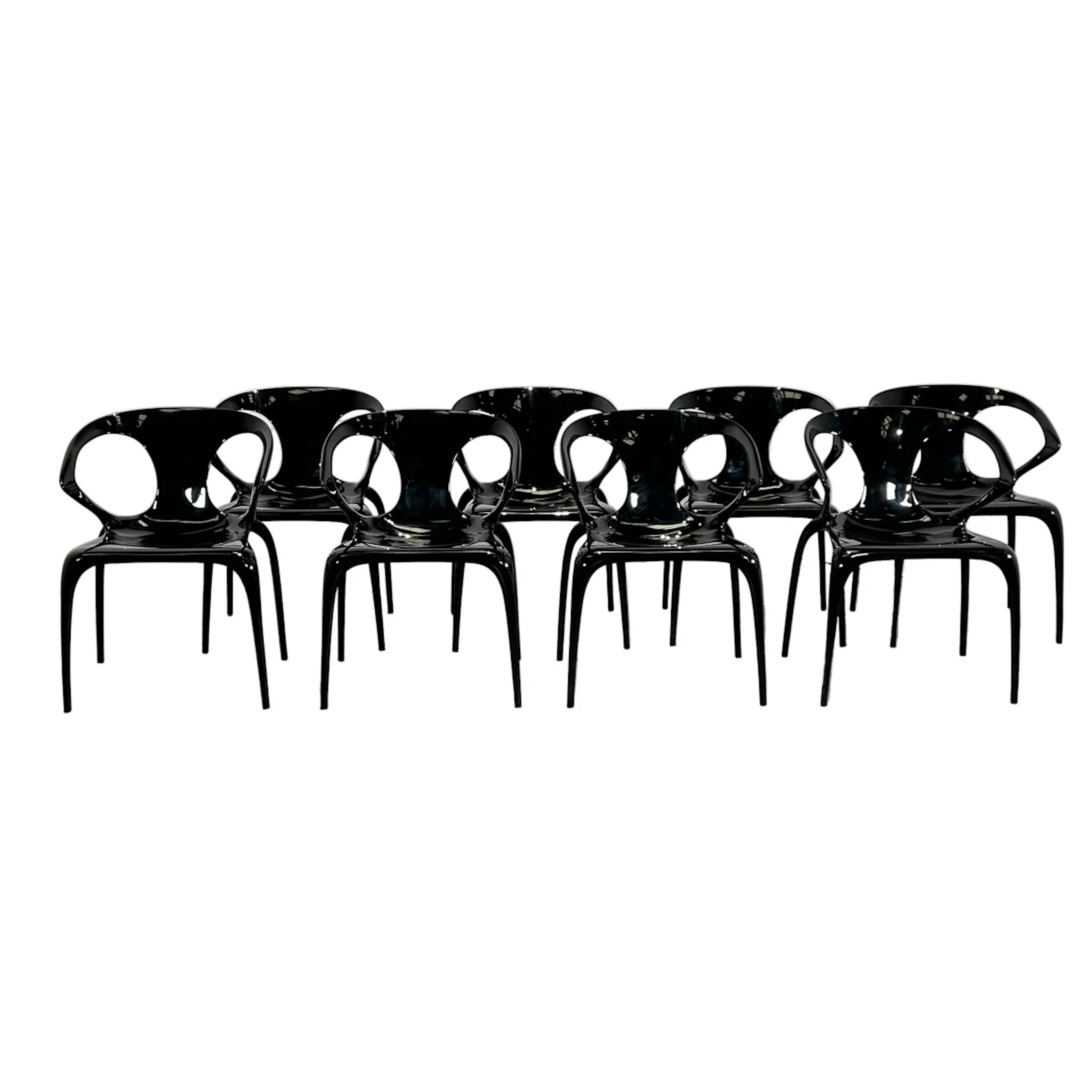 Roche Bobois Ava Chairs, Set of Eight