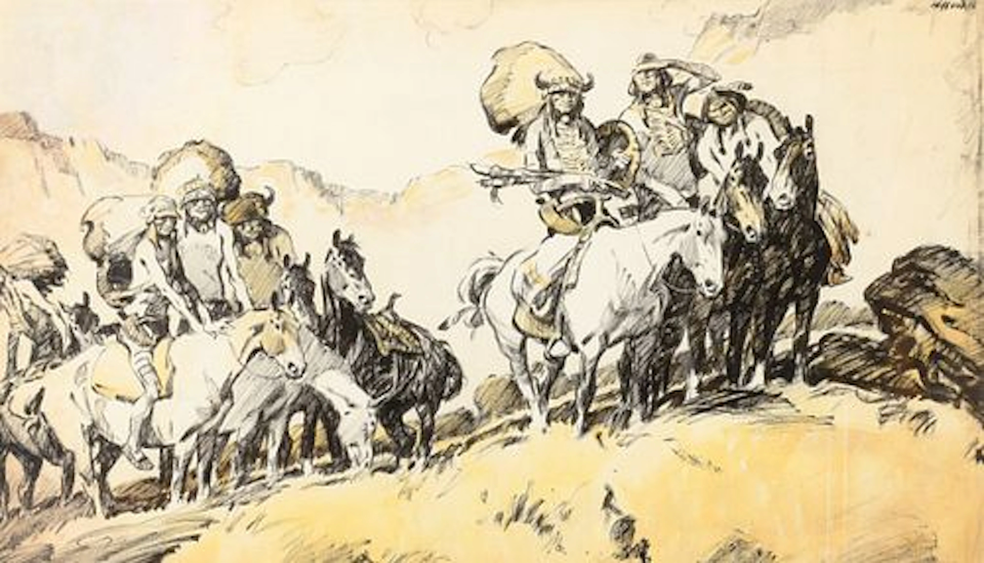 Frank B. Hoffman (1888 – 1958) – West of the Pecos (1916)