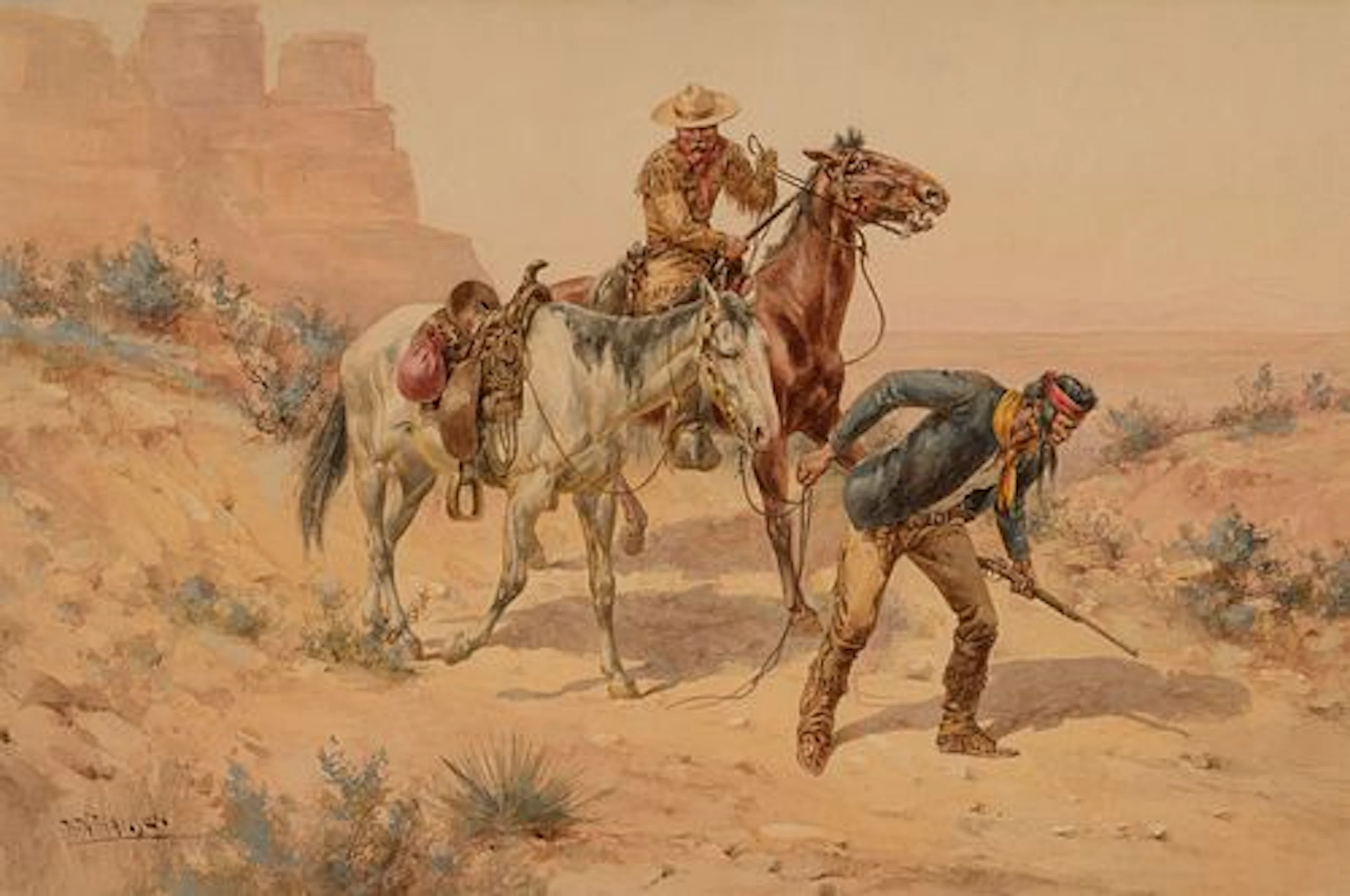 Herman W. Hansen (1854 – 1924) – Studying the Tracks
