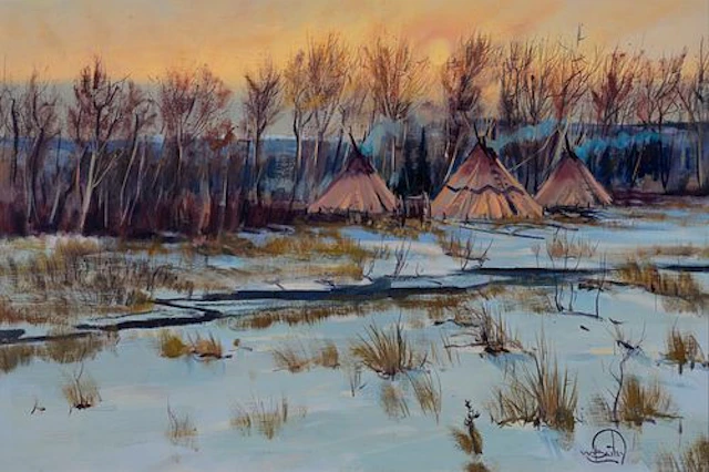 William Bailey (b. 1944) – Streamside Camp
