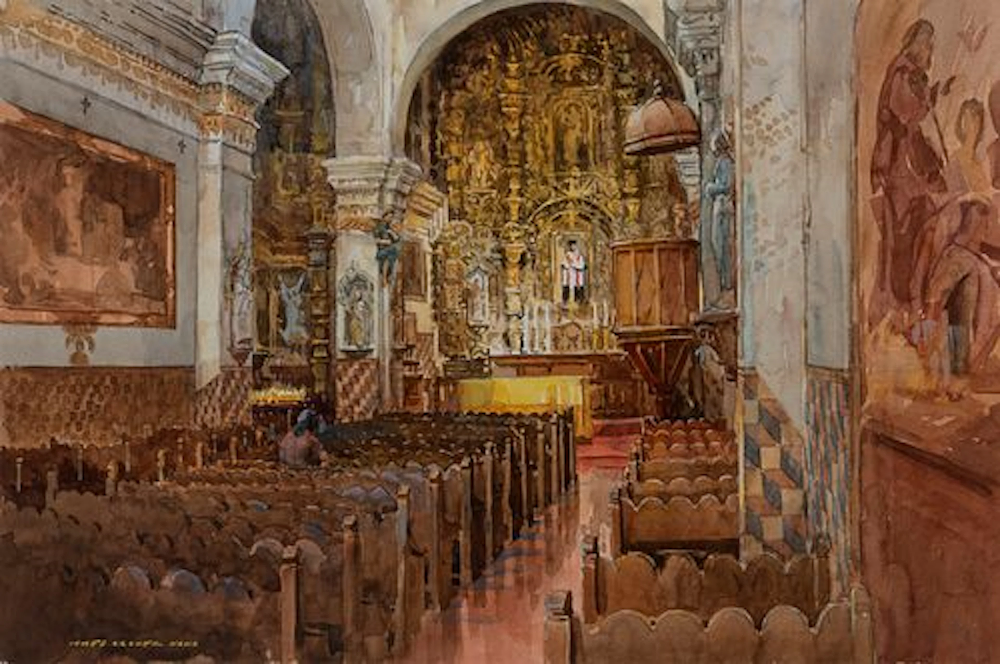 James Kramer (b. 1927) – San Xavier (1991)