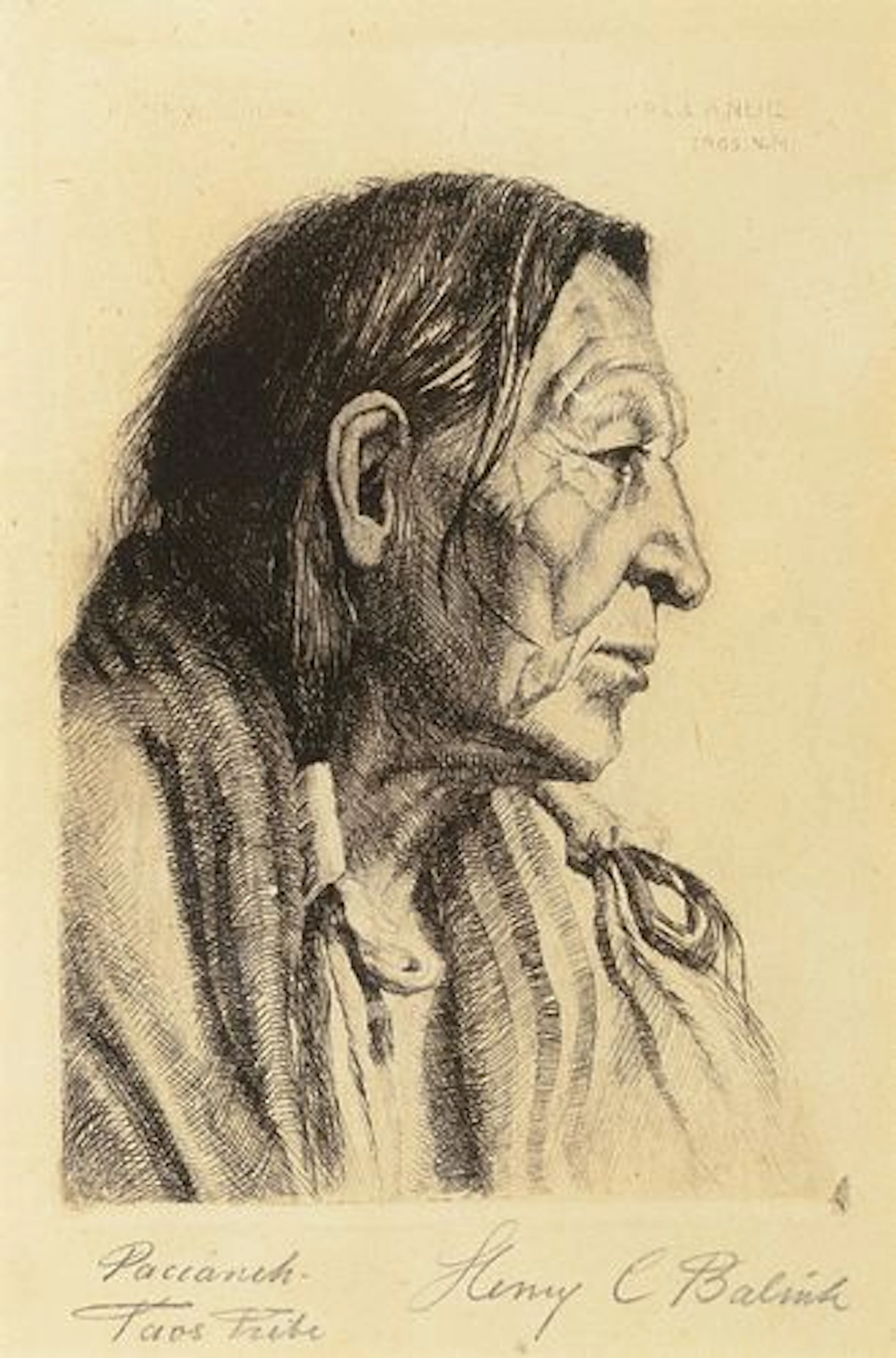 Henry Balink (1882 – 1963) – Paccaneh – Taos Tribe