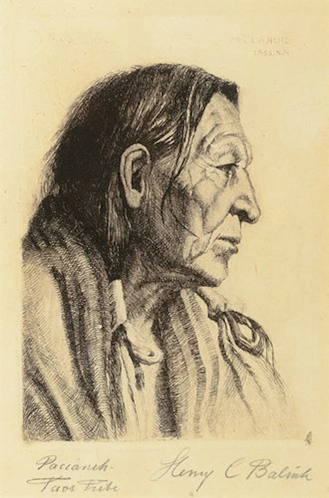 Henry Balink (1882 – 1963) – Paccaneh – Taos Tribe