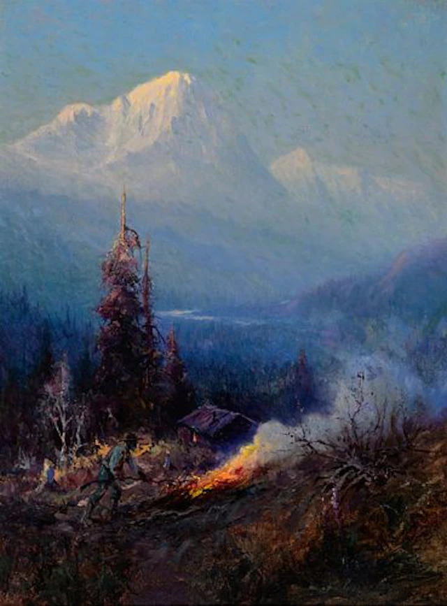 Sydney Laurence (1865 – 1940) – Cabin, Mt. McKinley