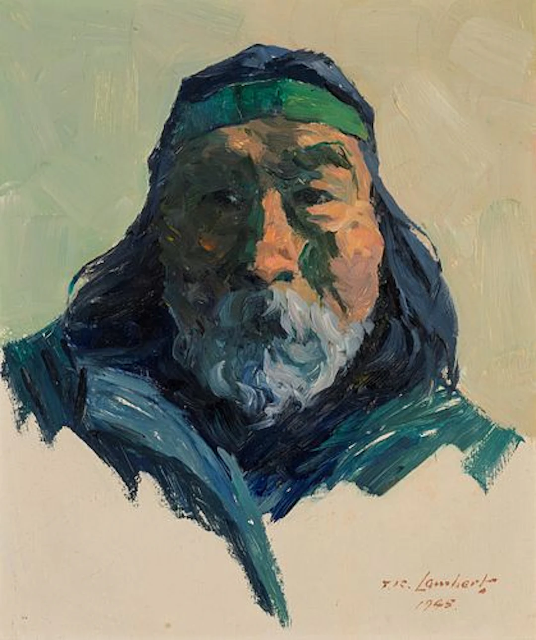 Ted Lambert (1905 – 1960) – Alaskan Elder; Freighting in the Reindeer (1945)